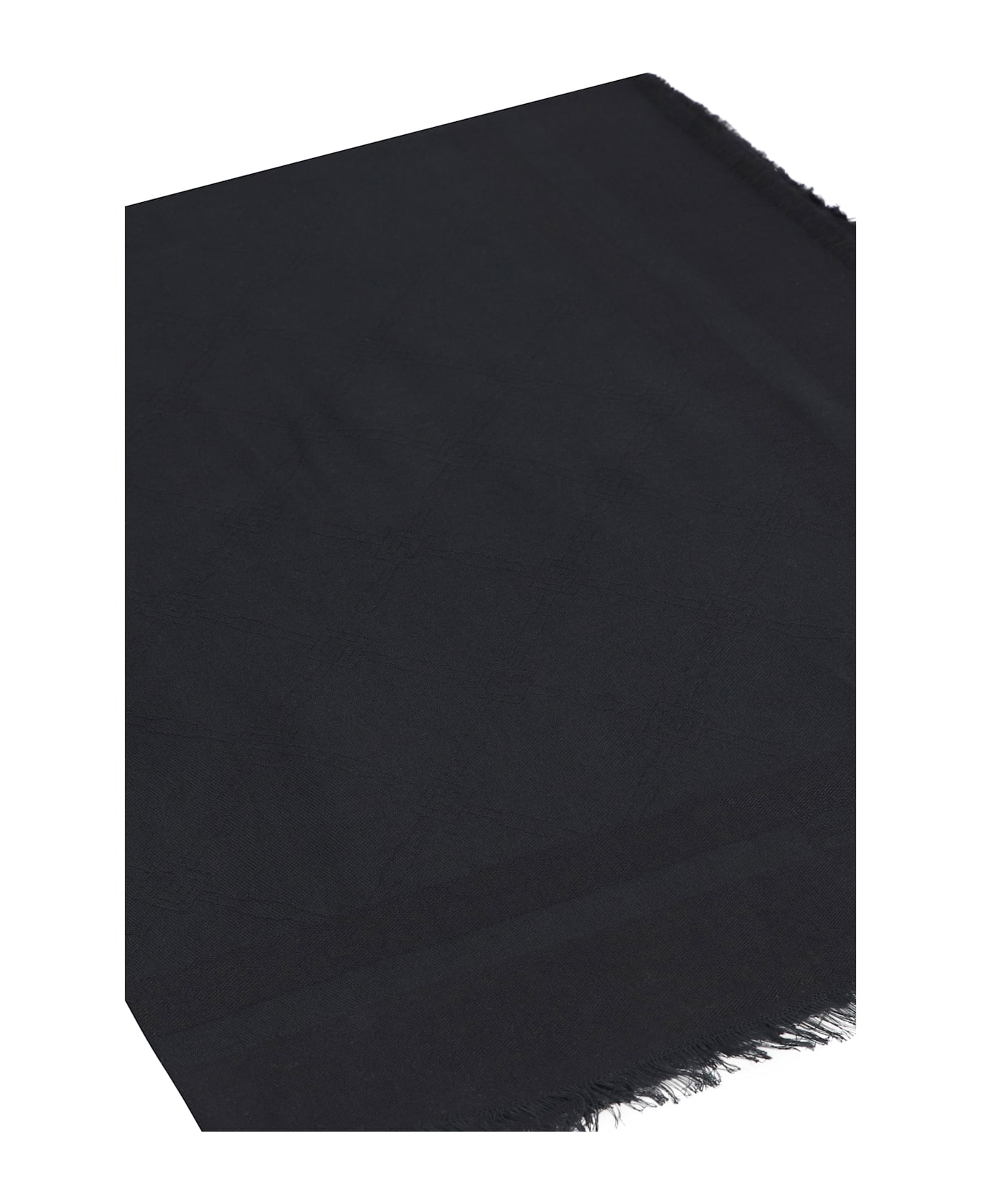 Elisabetta Franchi Modal And Viscose Blend Scarf - black