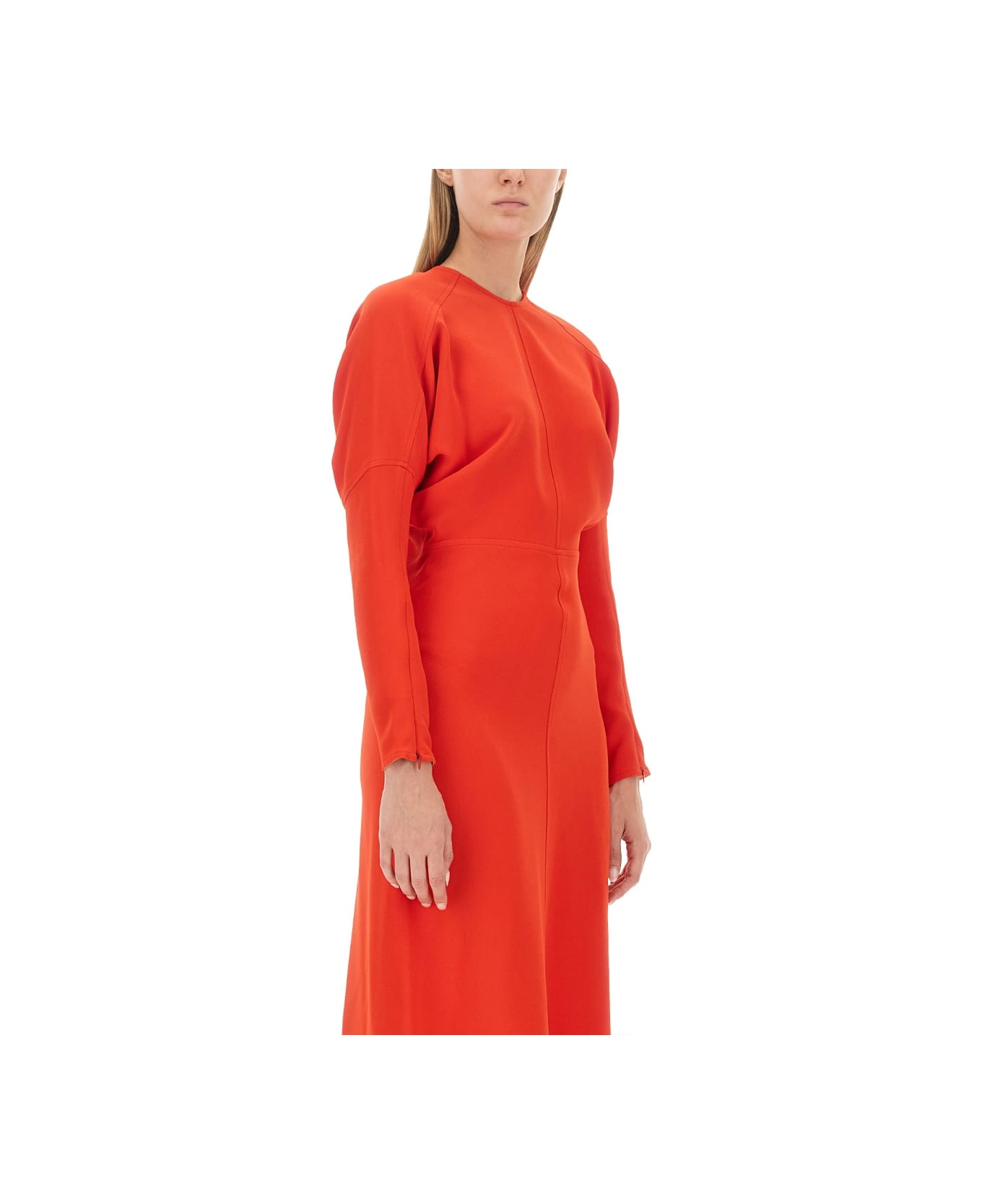 Victoria Beckham Dolman Midi Dress - RED