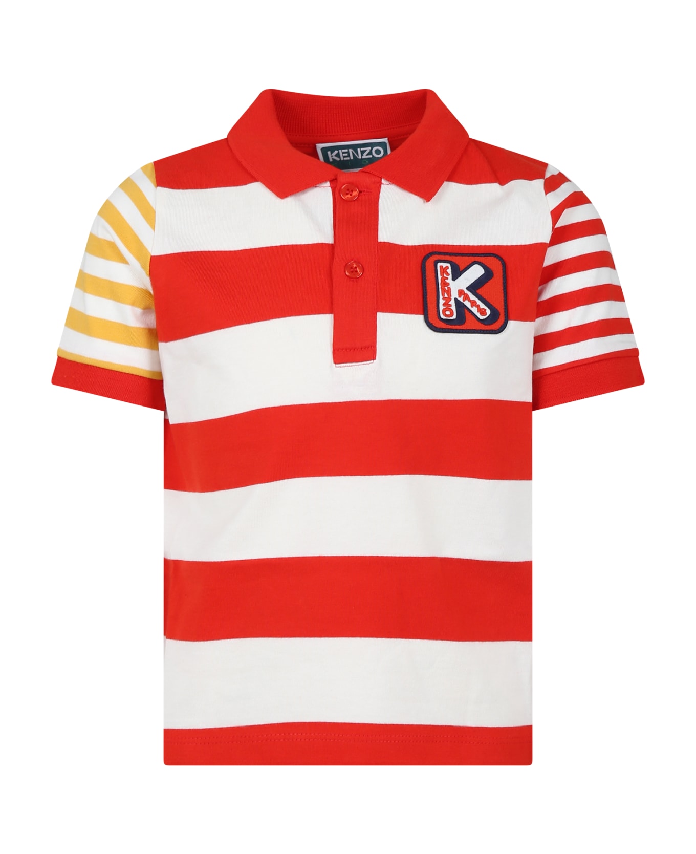Kenzo Kids Multicolor Polo Shirt For Boy - Multicolor