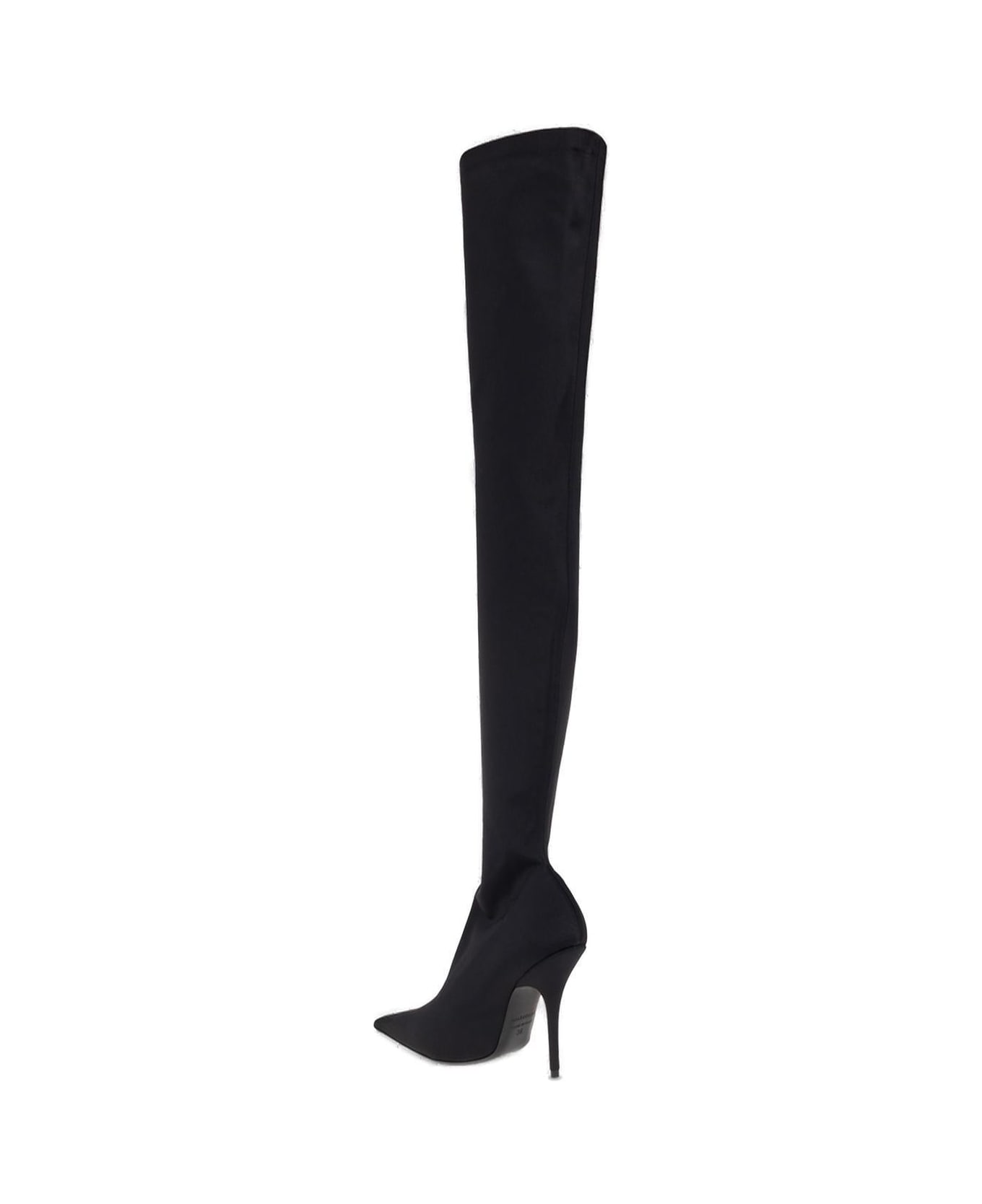 Balenciaga Knife Heeled Thigh-high Boots - BLACK