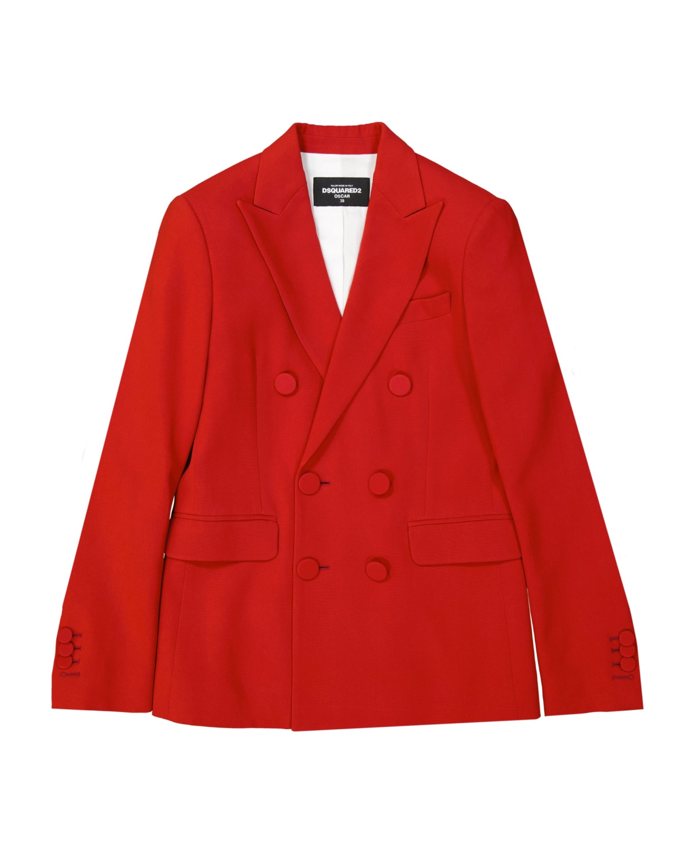 Dsquared2 Double-breasted Jacket - Red ブレザー