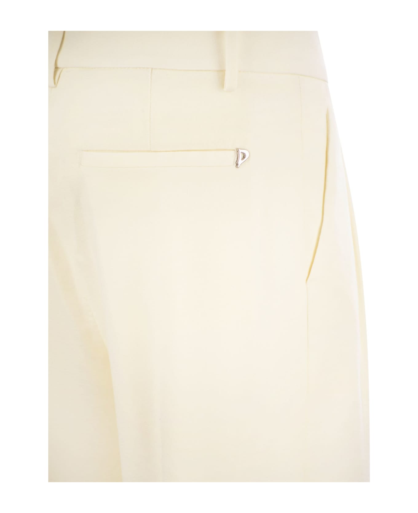 Dondup Sheryl - Loose Flannel Trousers - White