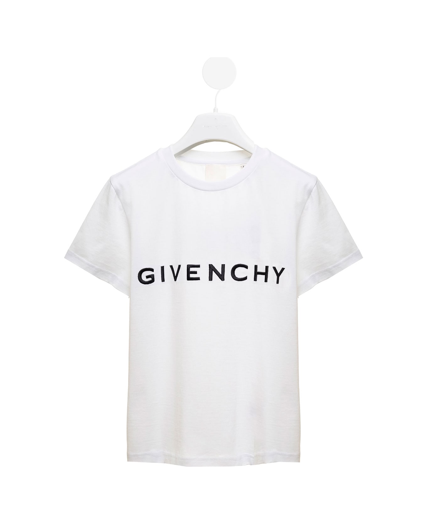 Givenchy White Jersey T-shirt With Logo Givenchy Kids Boy - White