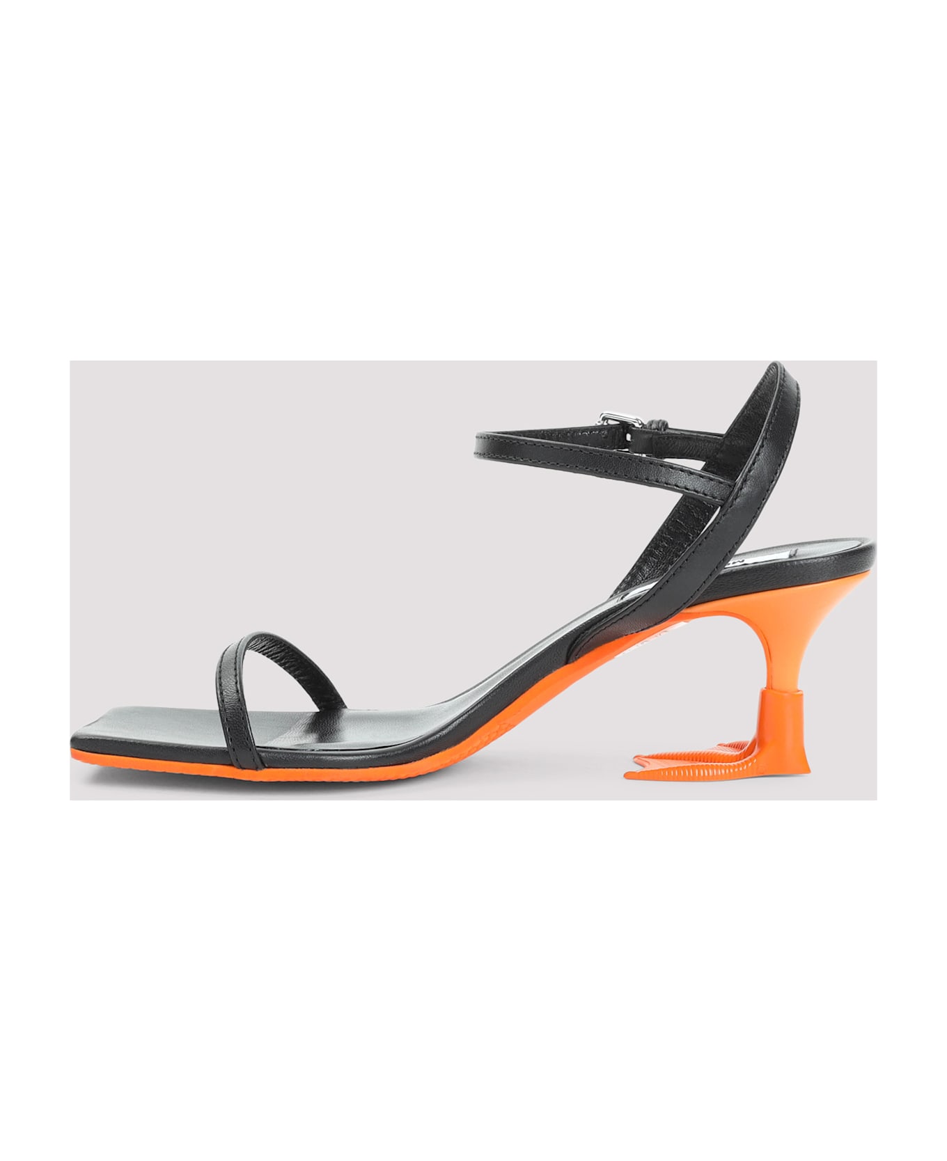 Moschino Duck Sandals - A Nero Arancio