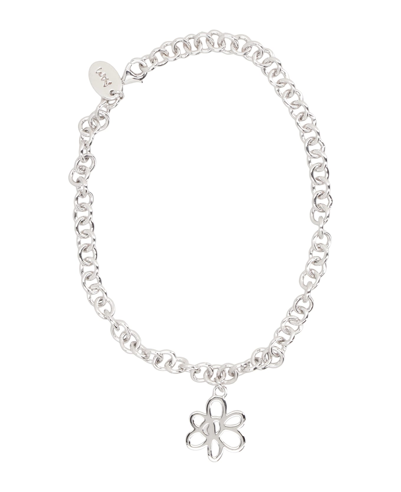 P.A.M. Gesture Frame Pendant Chain Bracelet - Silver