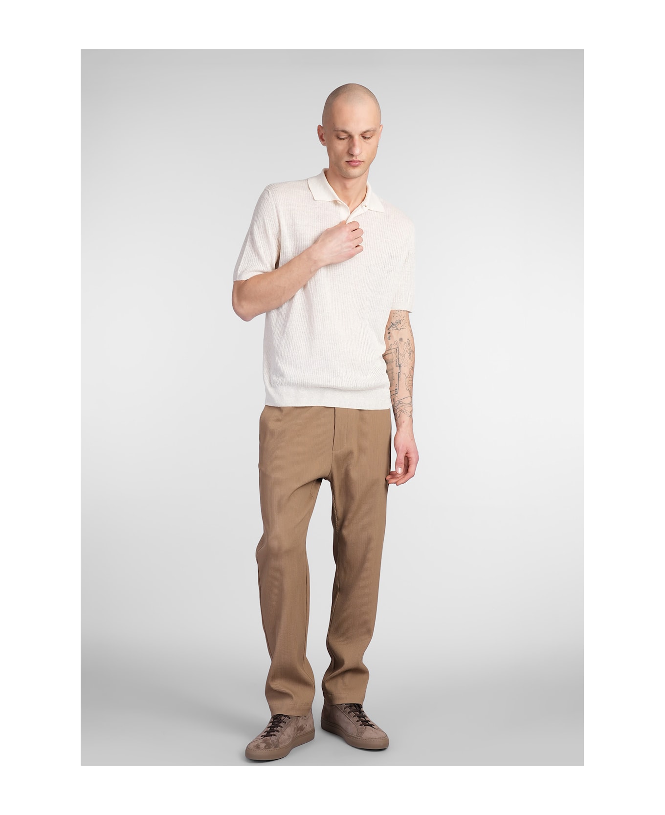 Barena Riobarbo Pants In Camel Wool - Camel