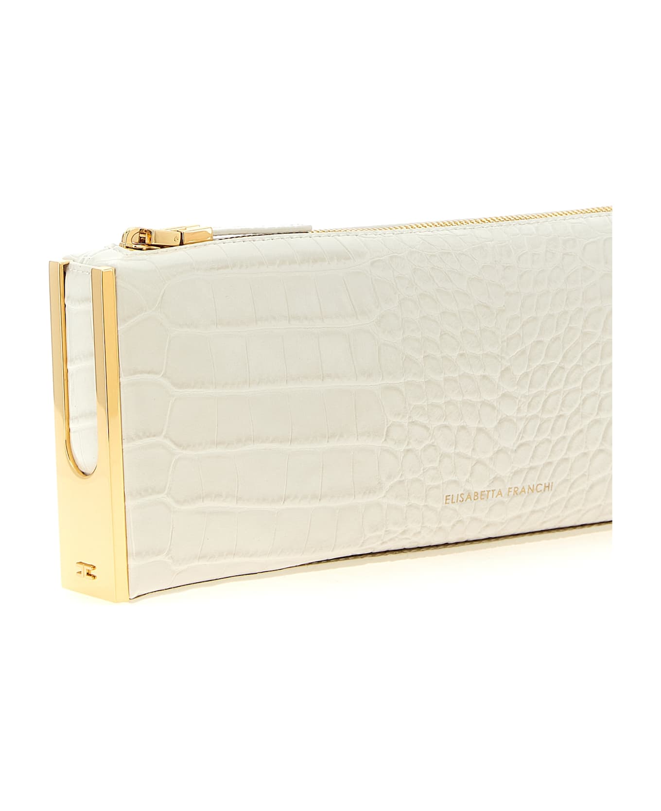Elisabetta Franchi 
baguette
 Clutch - White