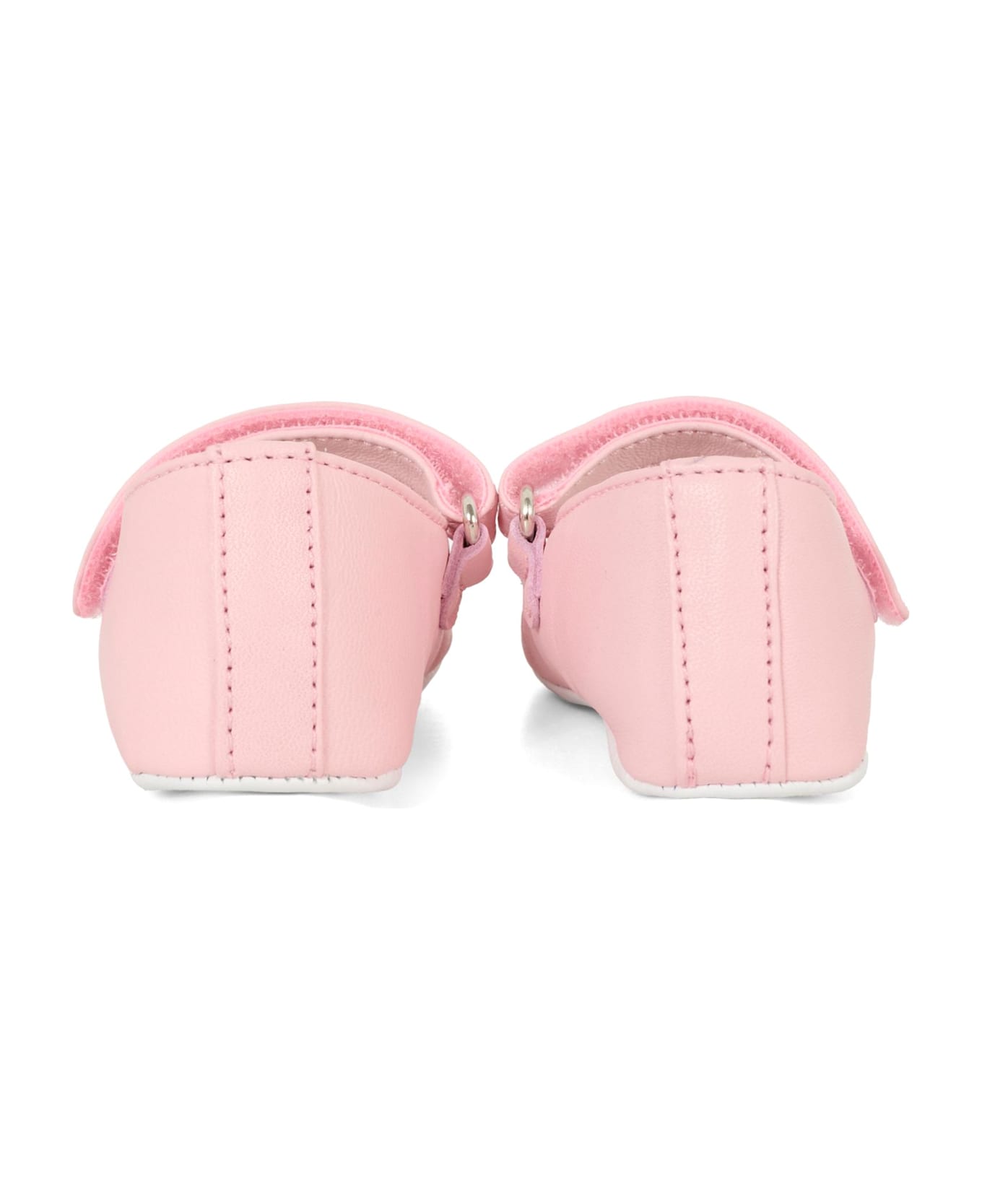 Moschino Pink Ballet Flats For Girl With Teddy Bear - Pink
