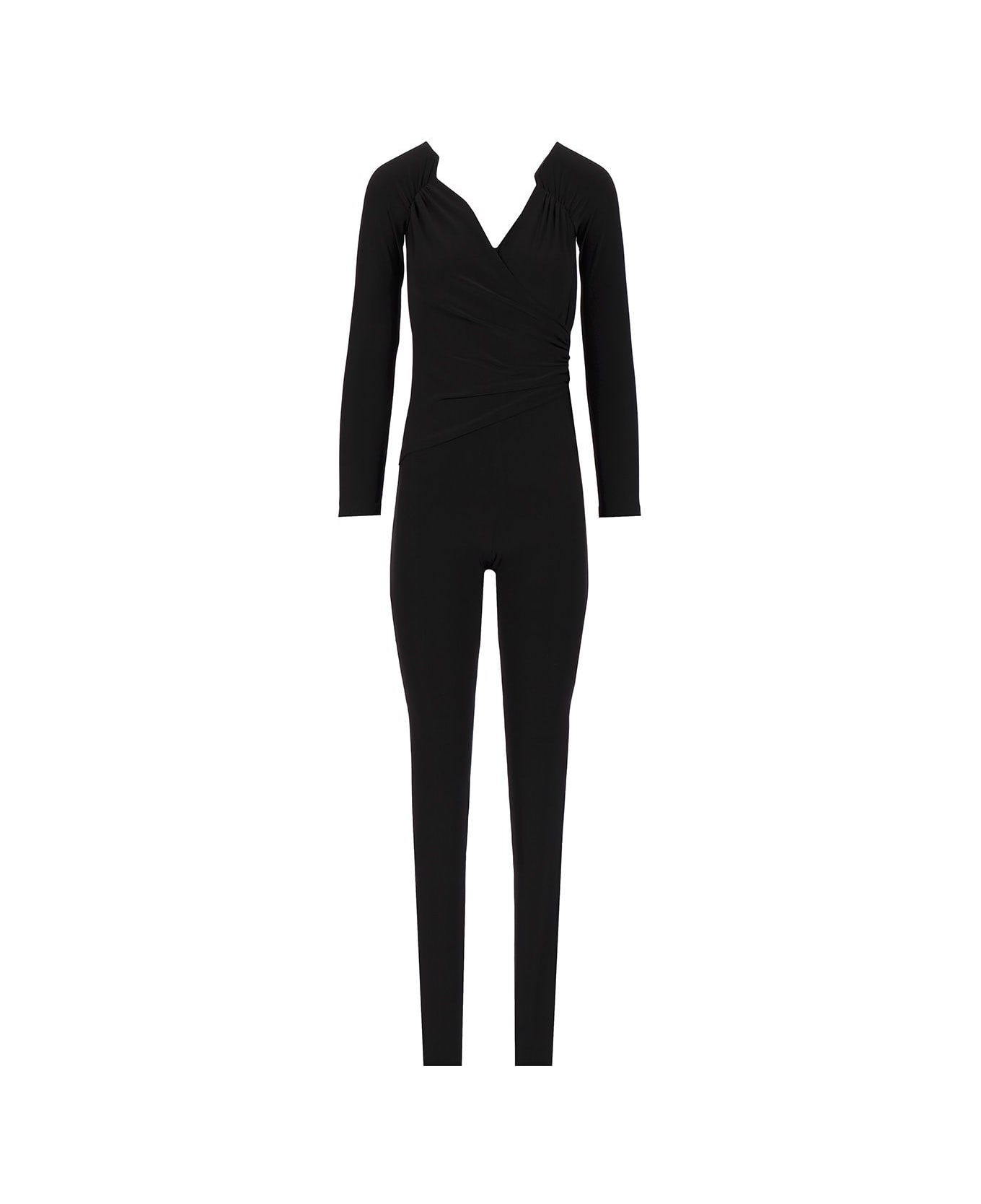 Norma Kamali Off The Shoulder Jumpsuit - Black