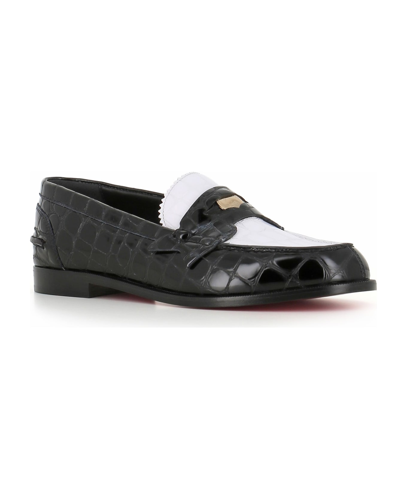 Christian Louboutin Loafer Penny - White/black