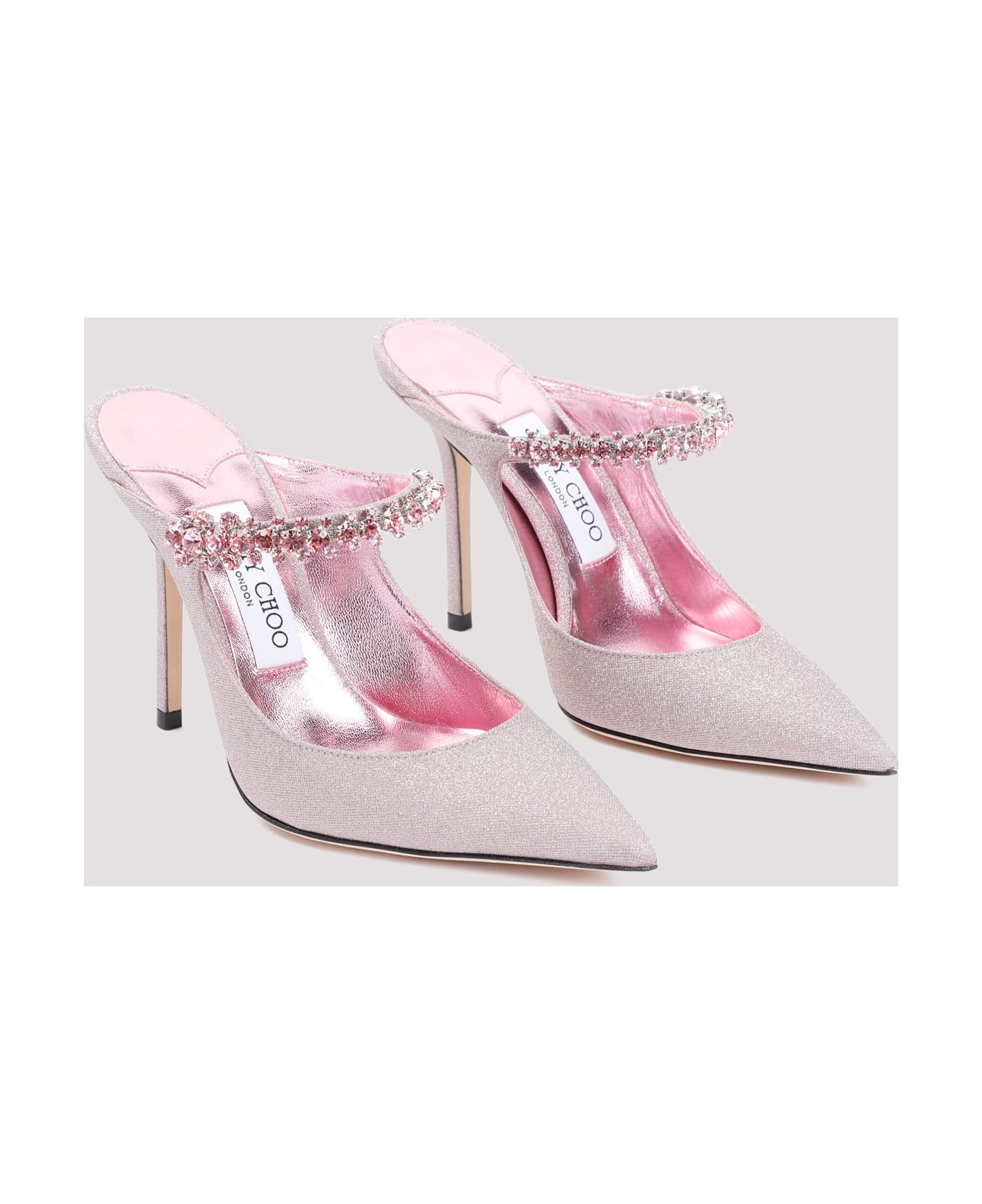 Jimmy Choo Bing 100 Mules - Rose Pink