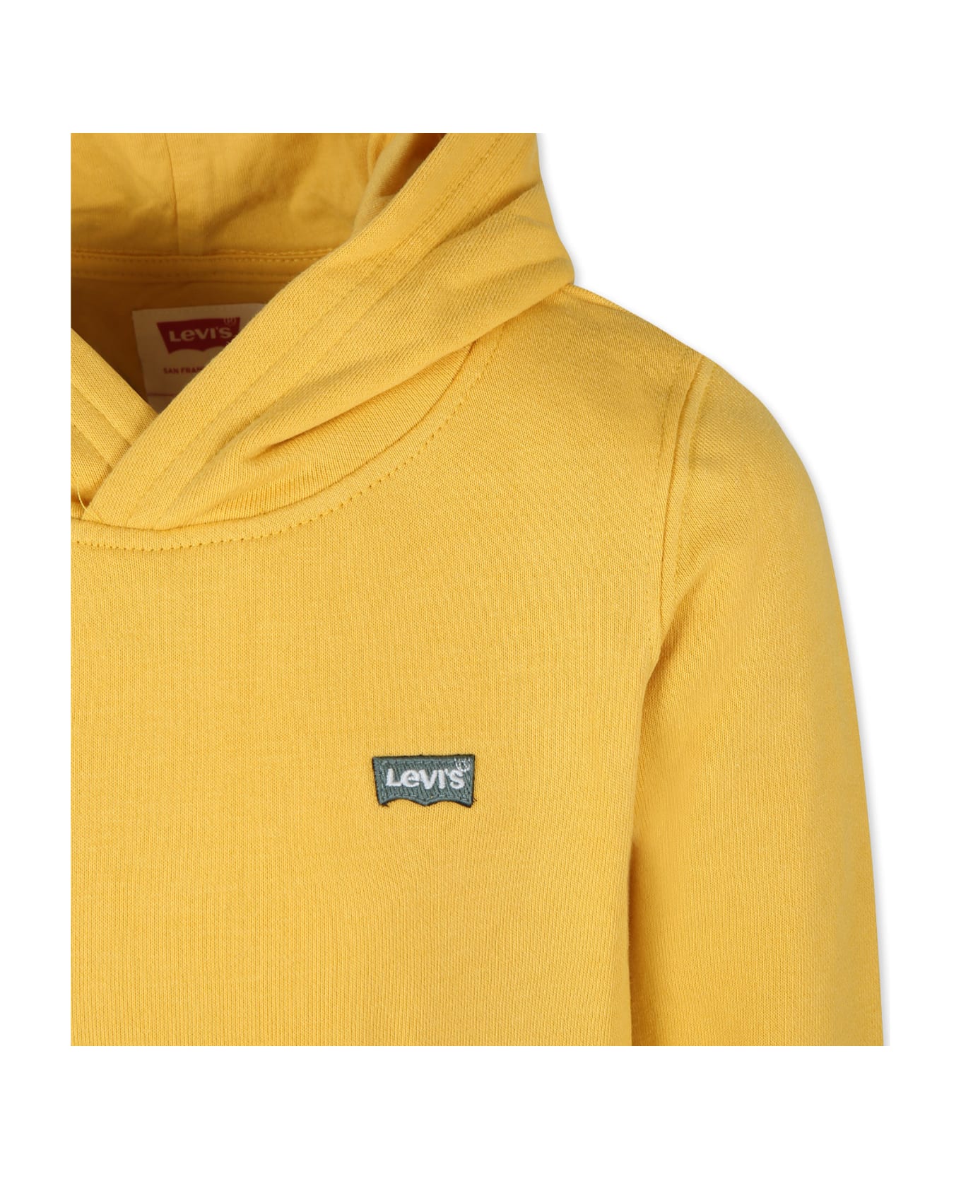 Levi's Yellow Sweatshirt For Boy With Logo - Yellow