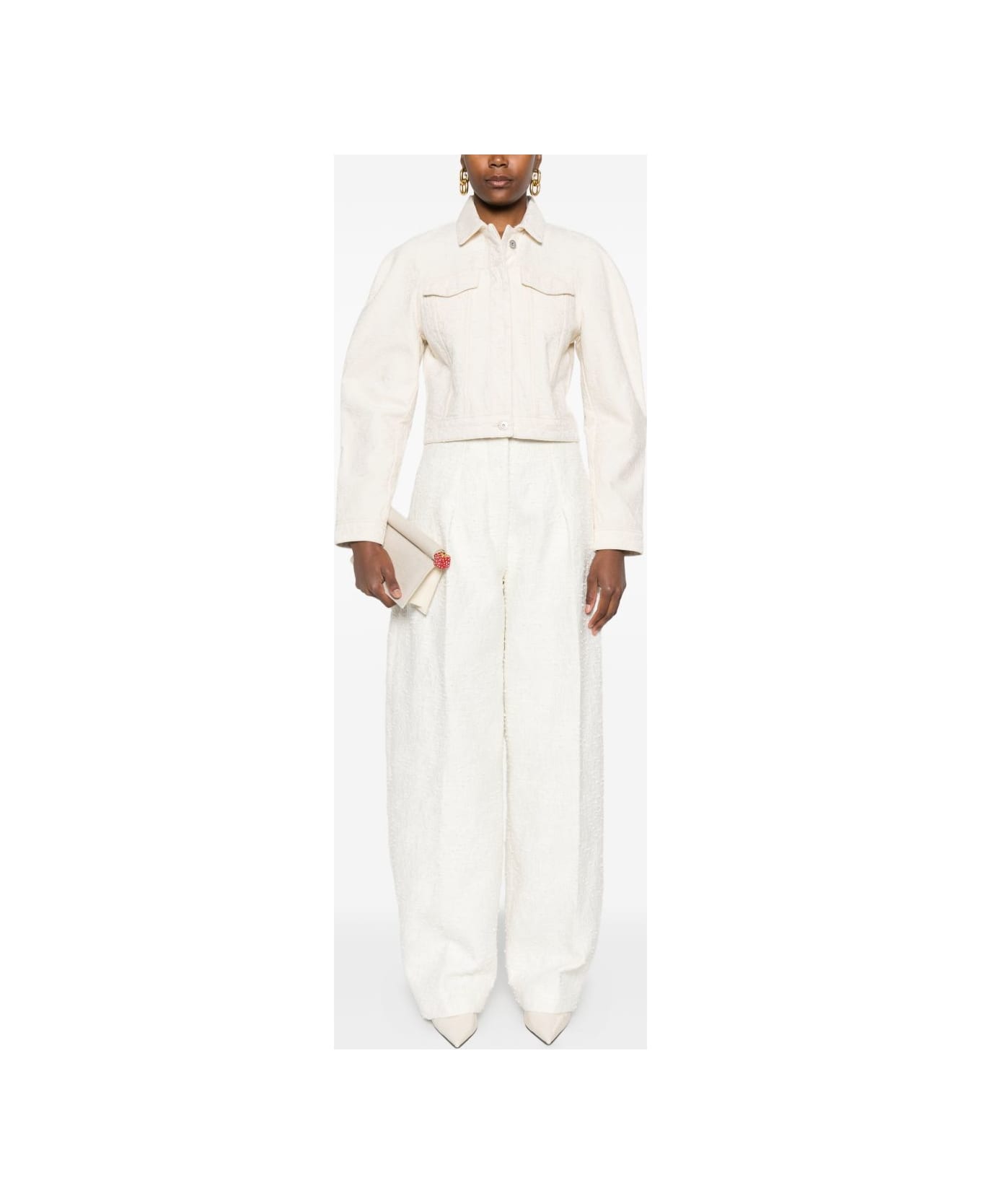Jacquemus La Veste De-nimes Denim Jacket - White