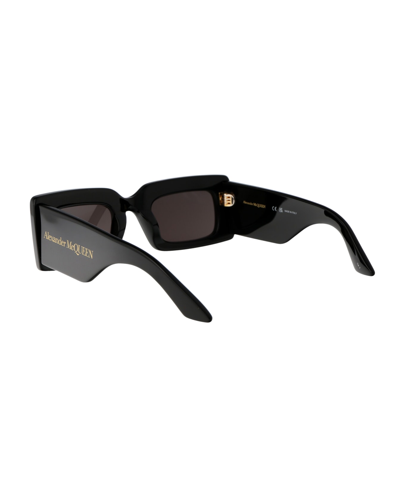 Alexander McQueen Eyewear Am0433s Sunglasses - 001 BLACK BLACK GREY