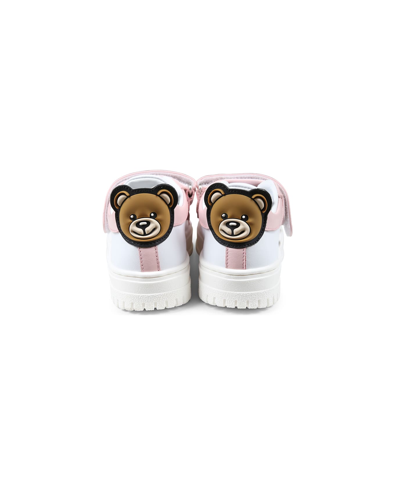 Moschino White Sneakers For Baby Girl And Girl - White