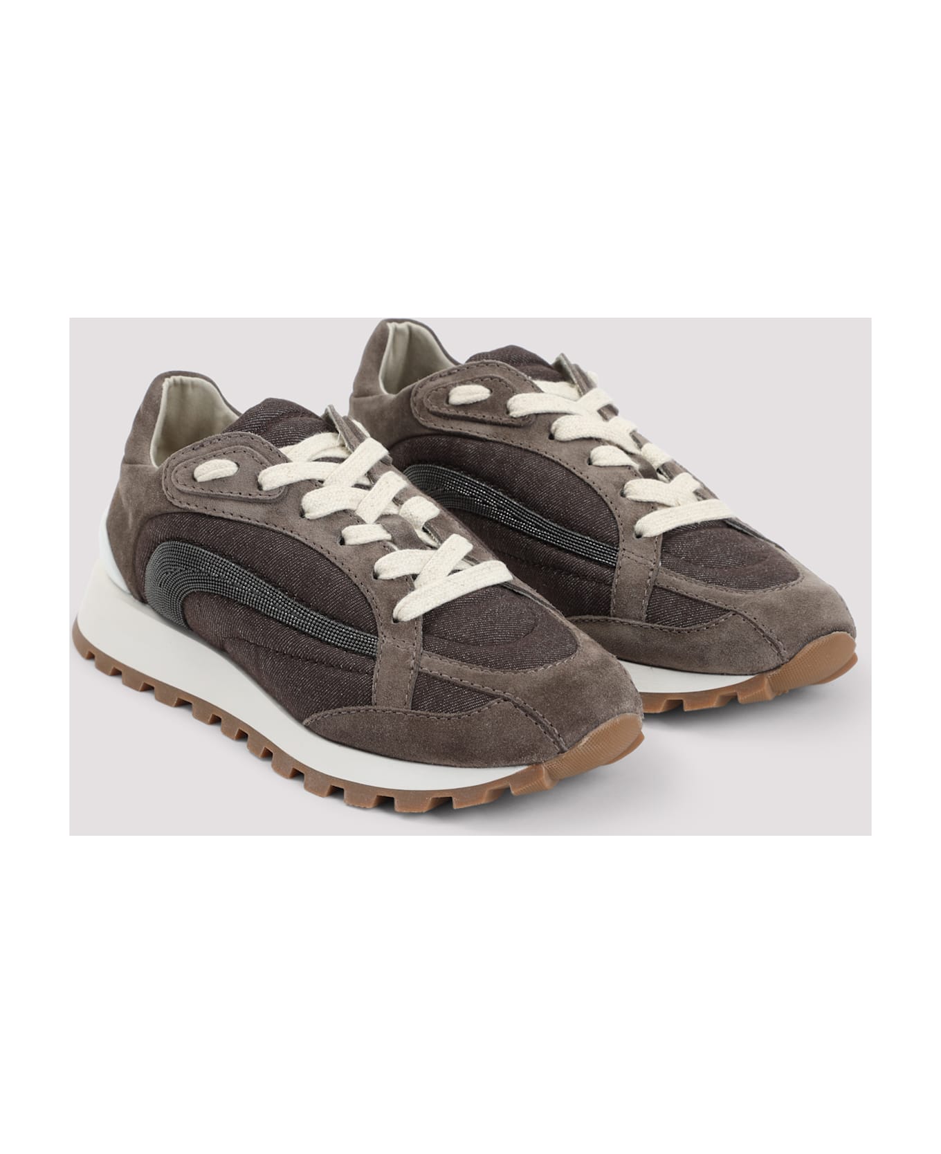 Brunello Cucinelli Cotton Sneakers - Taiga