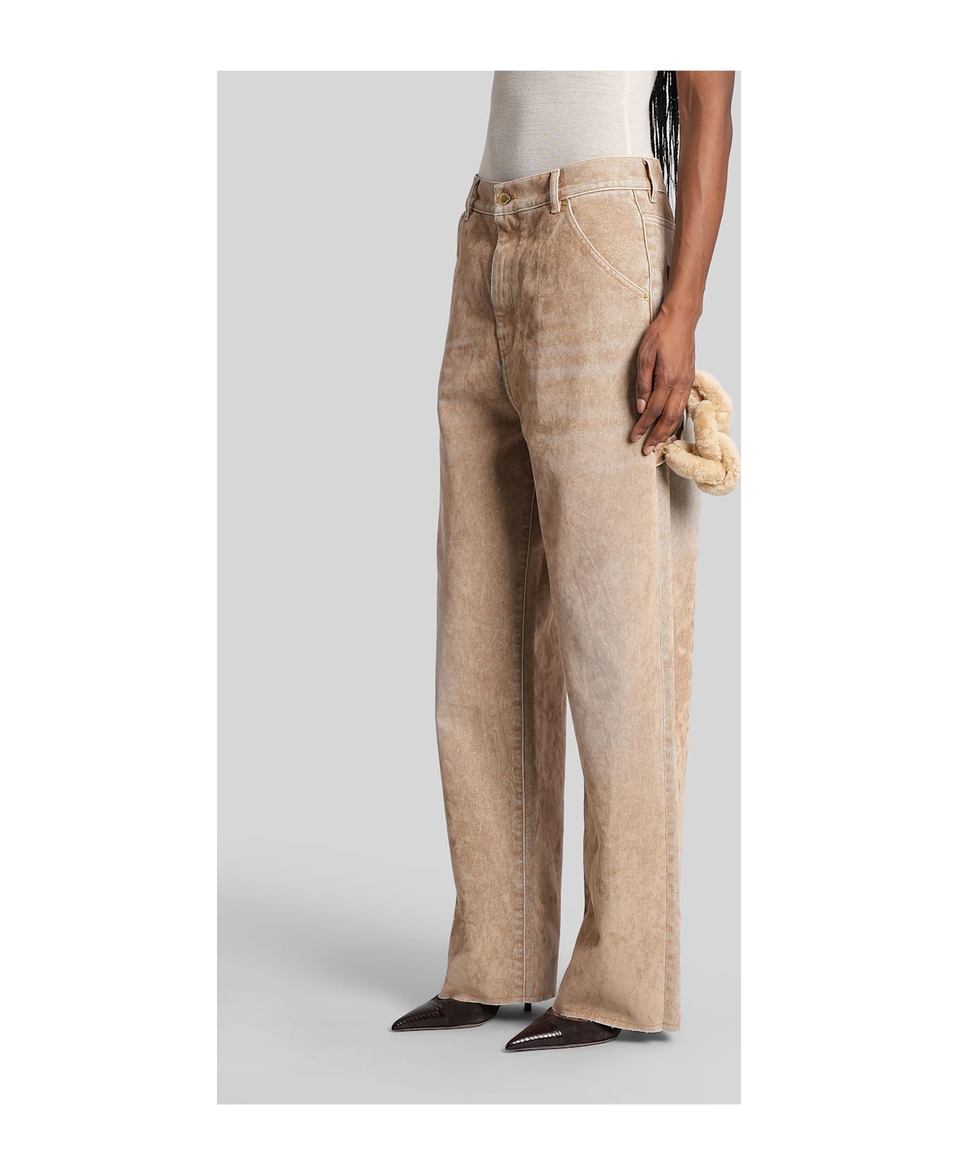 DARKPARK Lisa Jeans In Beige Denim - beige