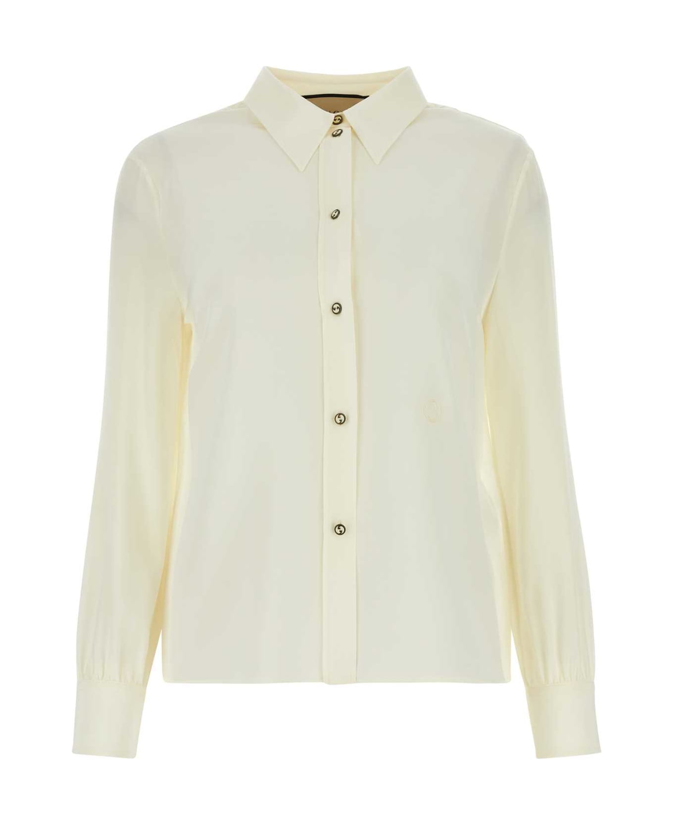 Gucci Ivory Crepe Shirt - IVOIRE シャツ