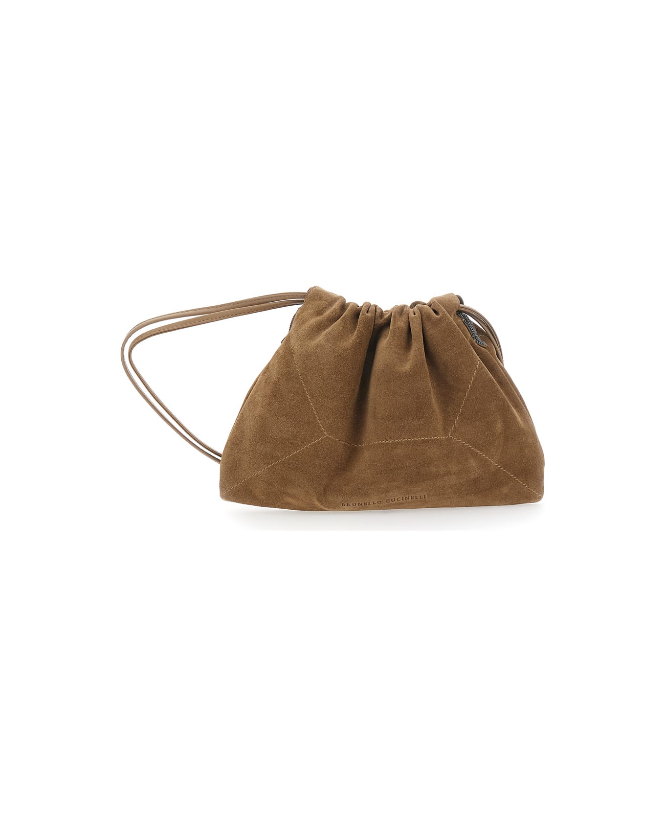 Brunello Cucinelli Suede Pouch - Beige