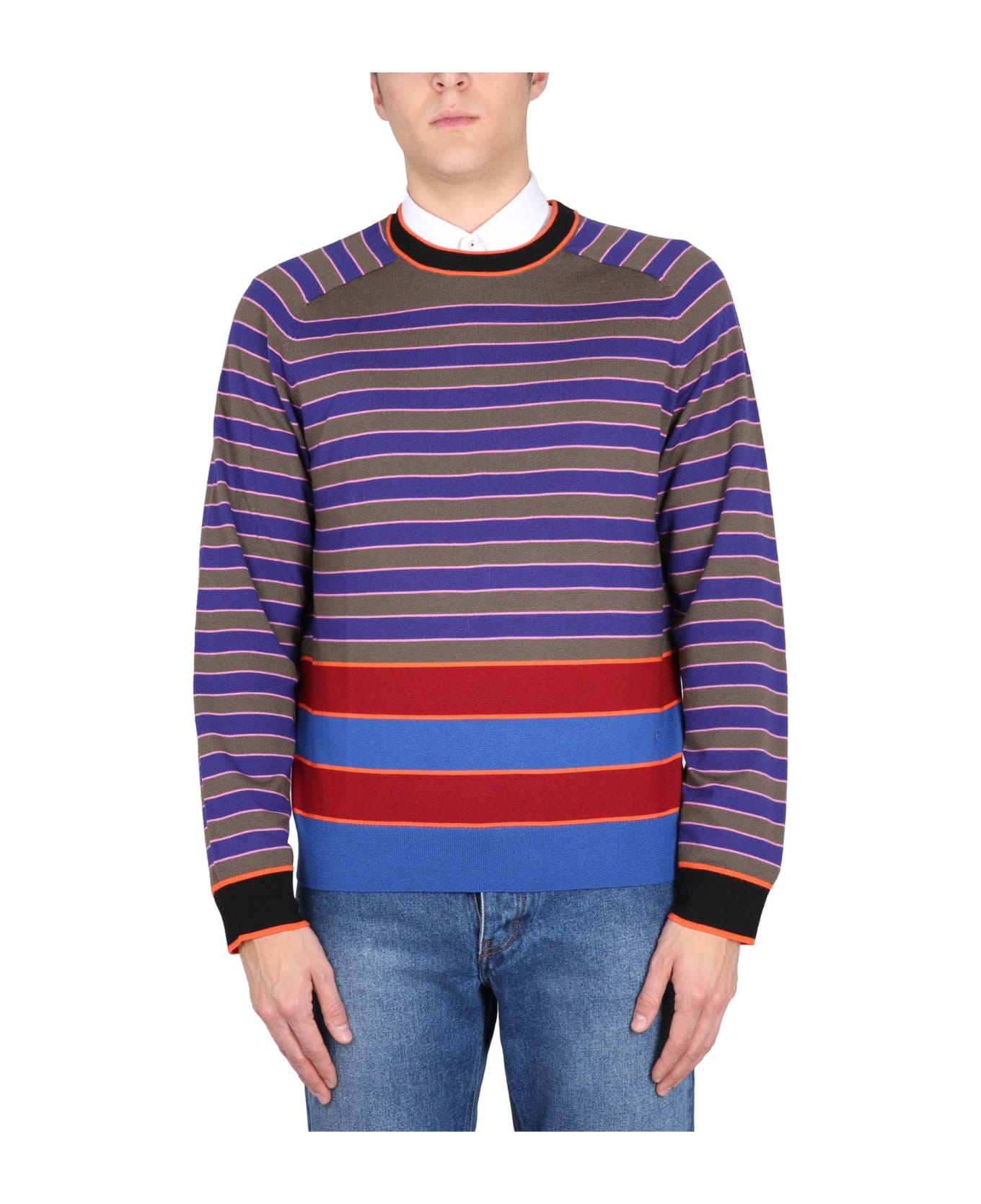 PS by Paul Smith Jersey With Stripe Pattern - MULTICOLOR