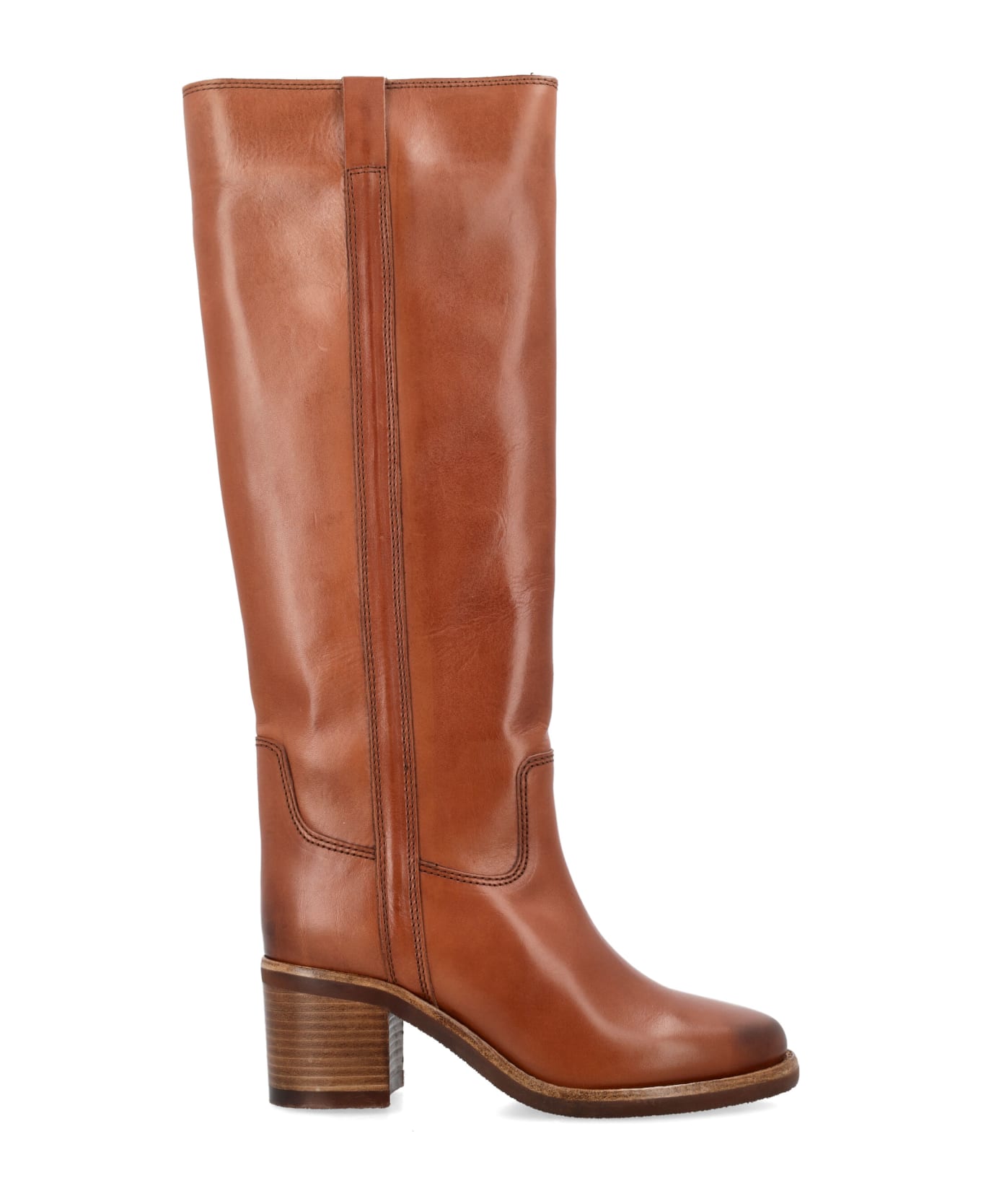 Isabel Marant Seenia Leather Boots - COGNAC ブーツ