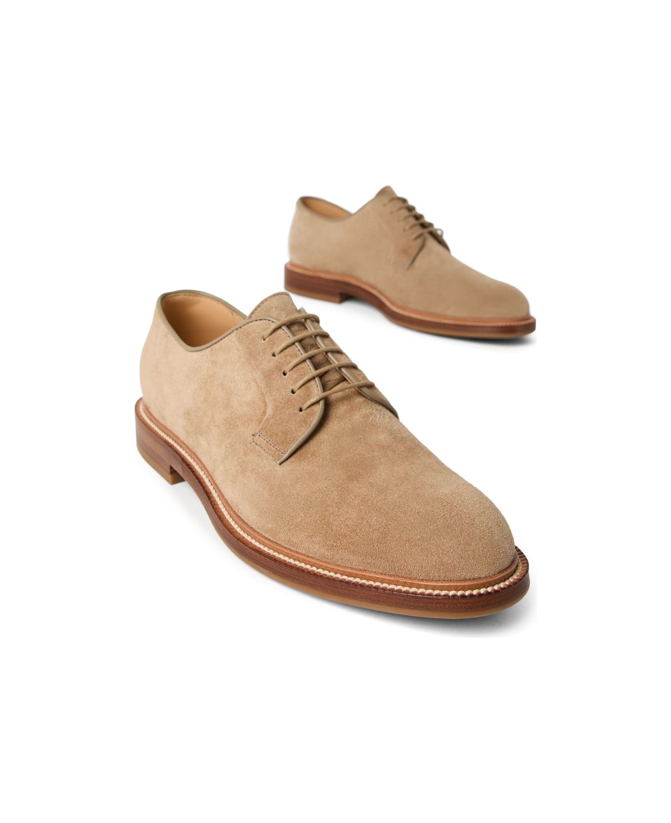 Brunello Cucinelli Suede Derby - Brown