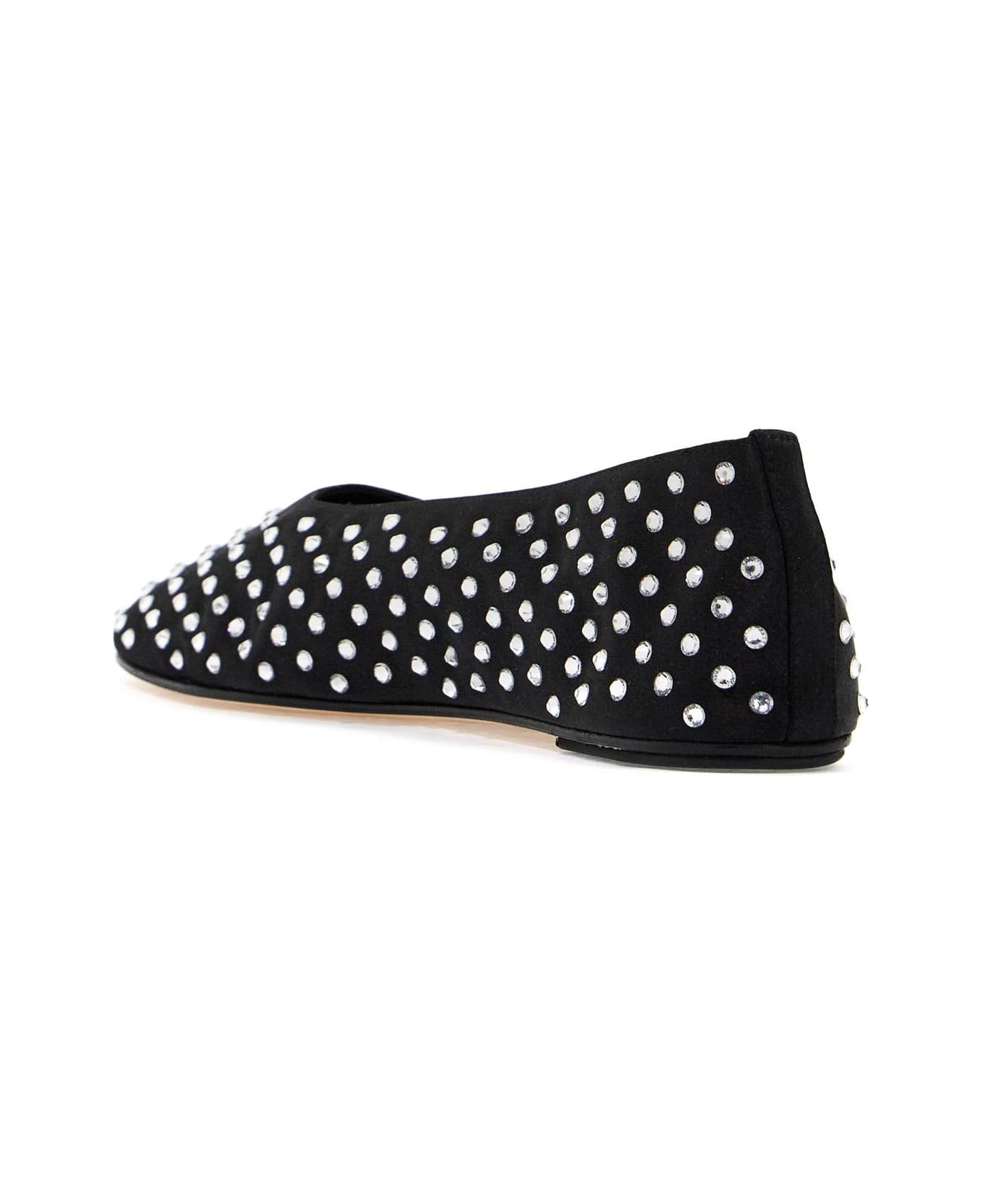 Magda Butrym 
satin Ballerina Flats With - BLACK