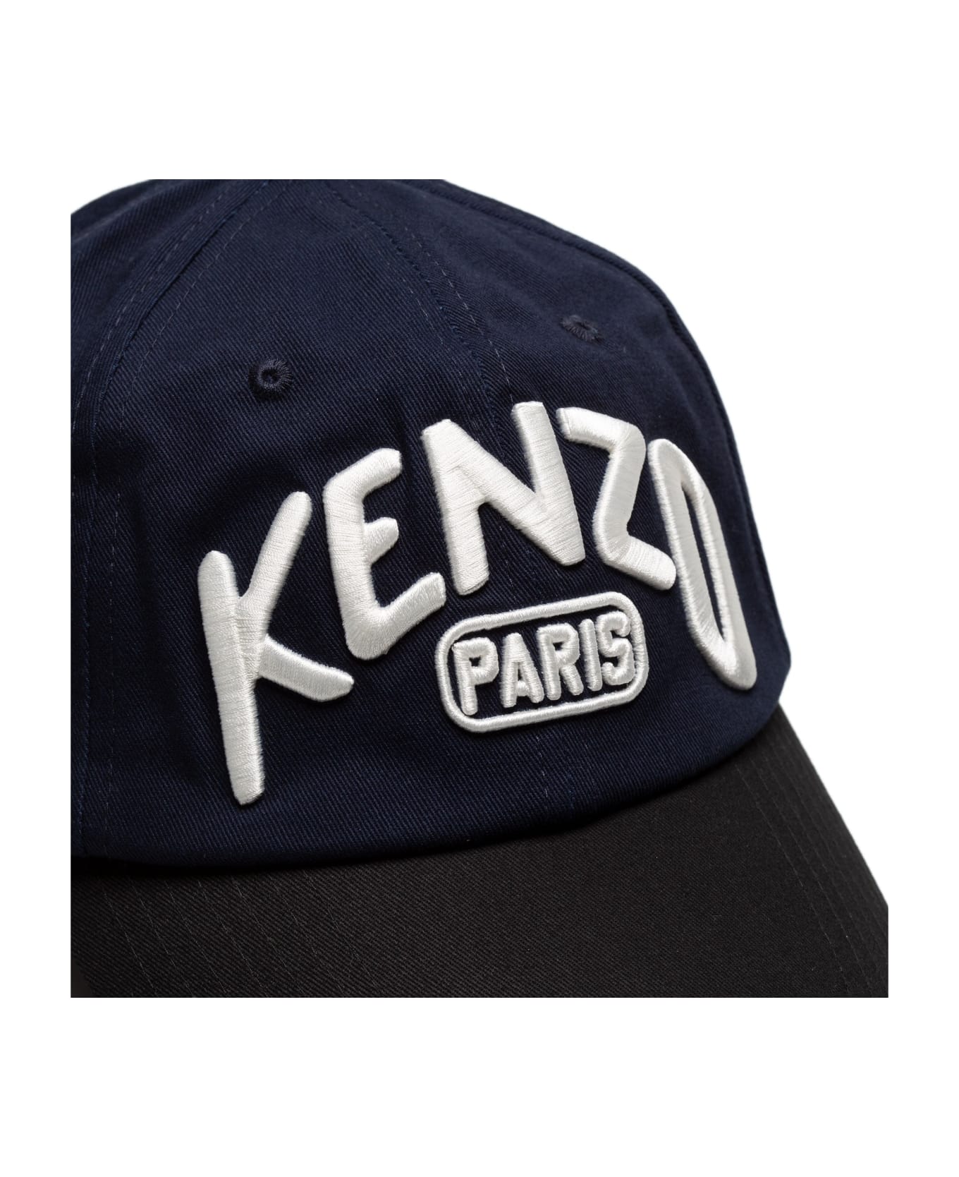 Kenzo Long Peak Baseball Cap (black) - Blue