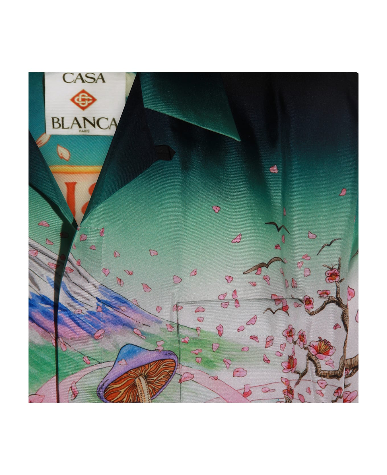 Casablanca Multicolor Silk Shirt - Red