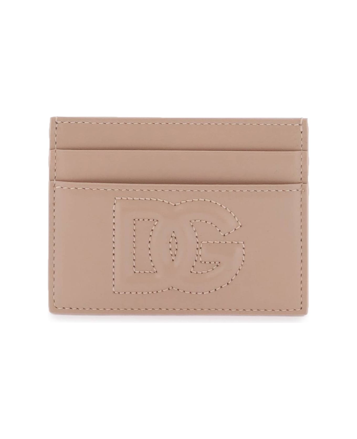 Dolce & Gabbana Logo Detail Leather Card Holder - CIPRIA (Pink)