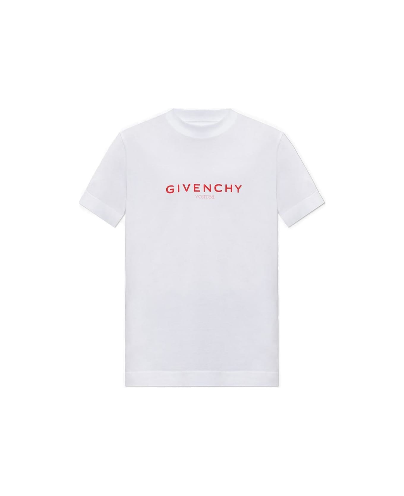 Givenchy Logo Printed Crewneck T-shirt - White