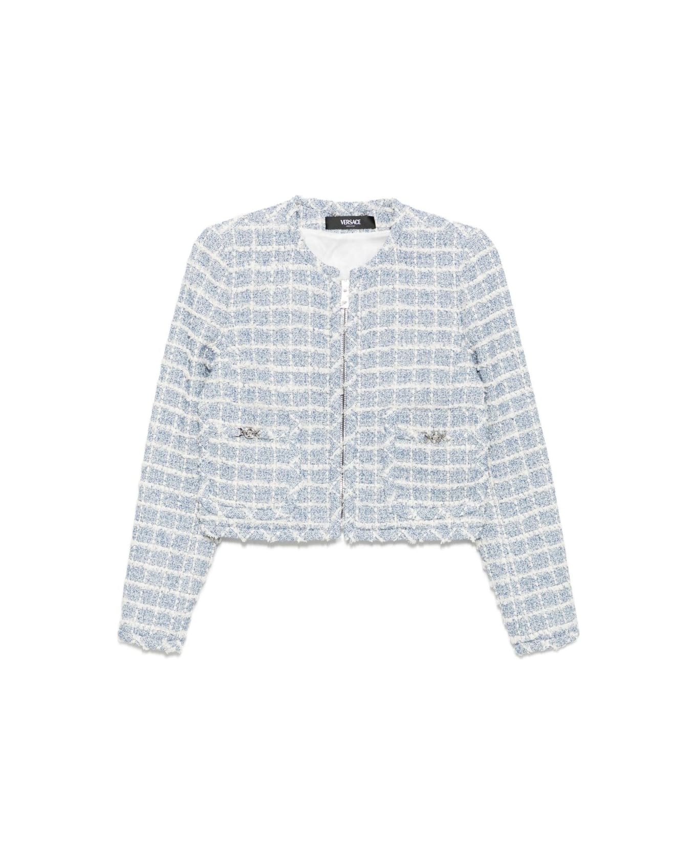 Versace Tweed Jacket - Blue