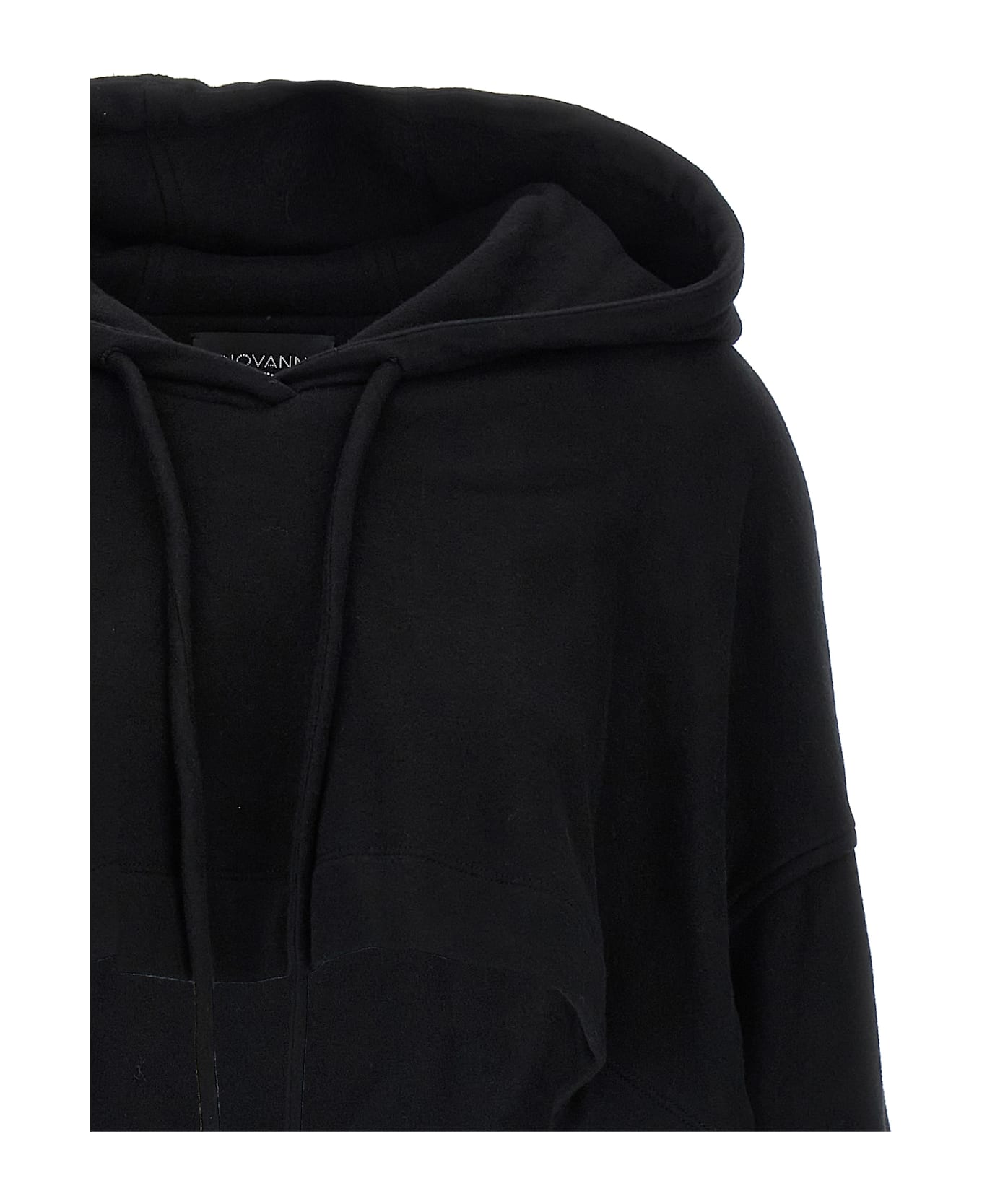 Giovanni Bedin Cropped Hoodie - Black  