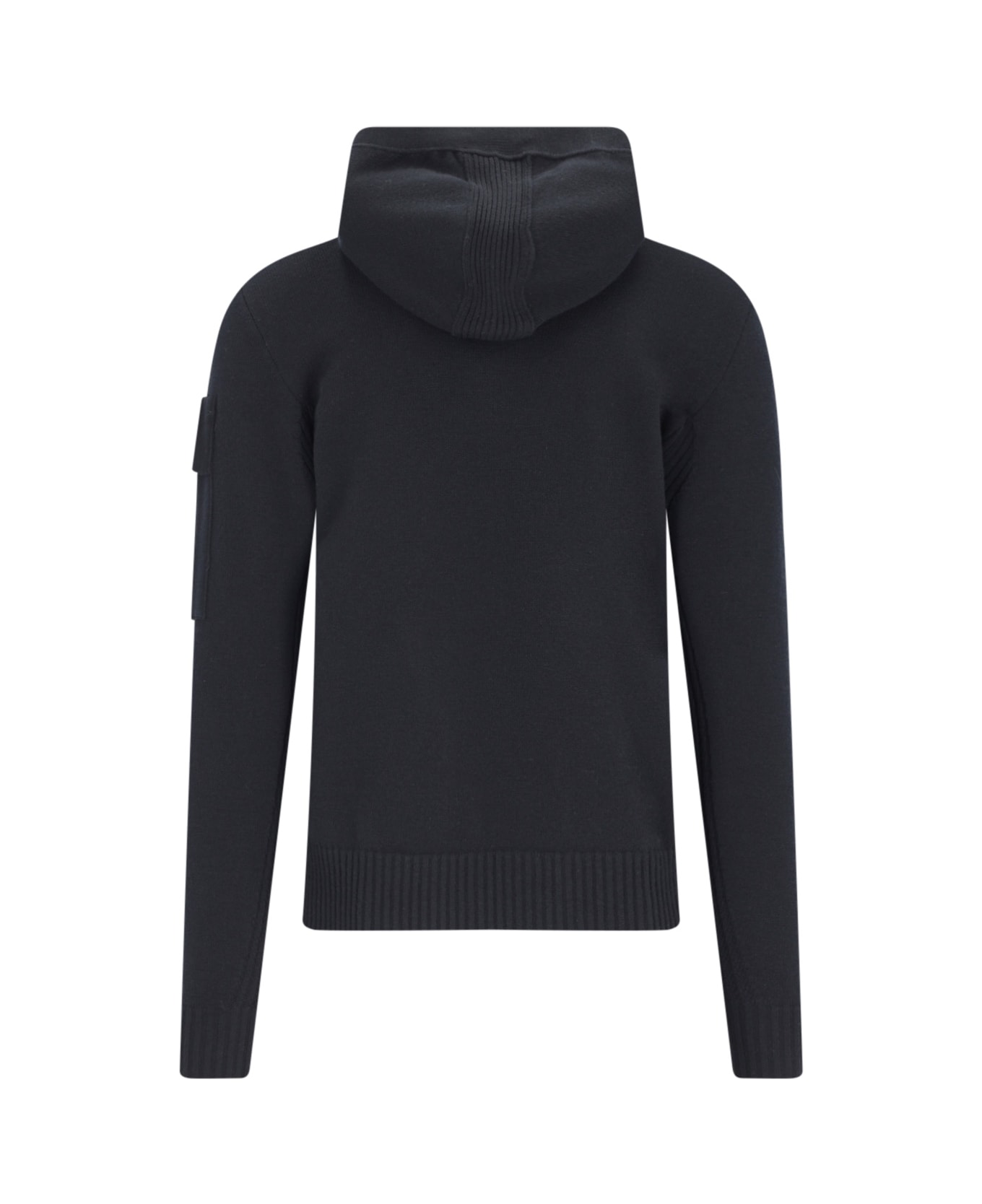 C.P. Company Black Virgin Wool Blend Sweatshirt - Black