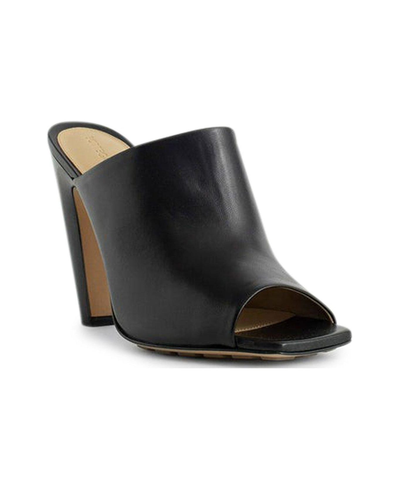 Bottega Veneta Open Toe Sandals - BLACK