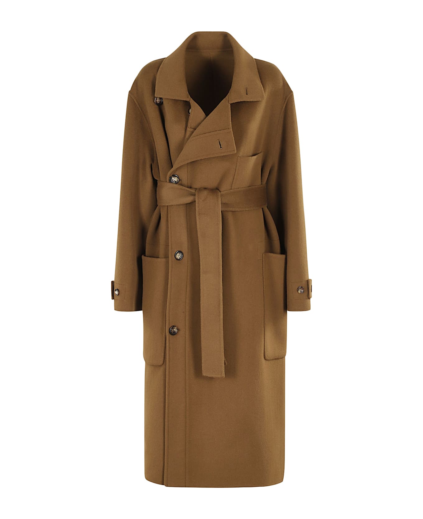コート PHILOSOPHY DI LORENZO SERAFINI COAT (A06145759 0500) Philosophy di Lorenzo Serafini - Gray double-breasted short