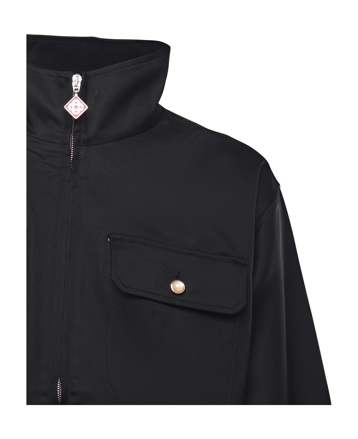 Casablanca Wool And Viscose Zip-up Jacket - Black ジャケット