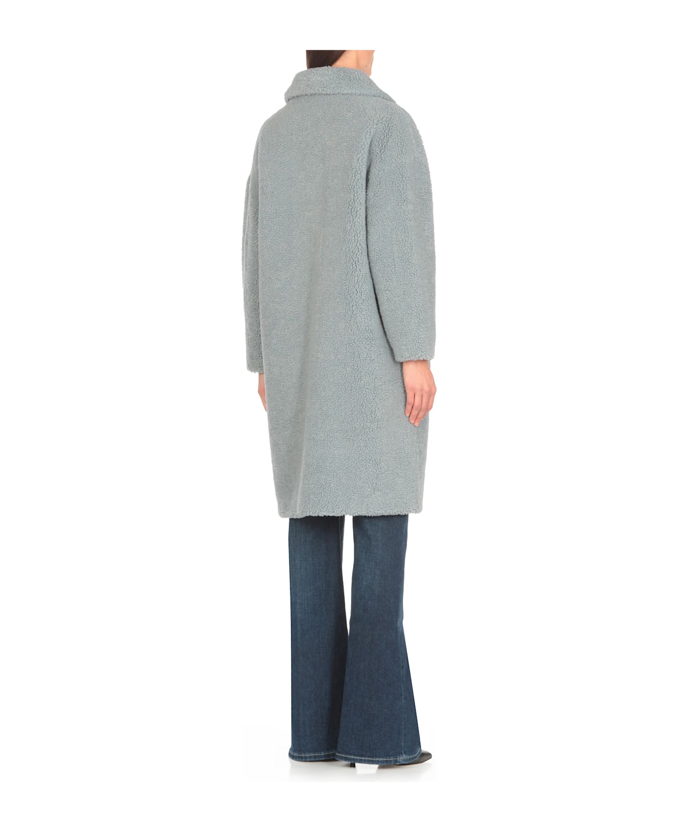 Betta Corradi Faux Fur Coat - Light Blue