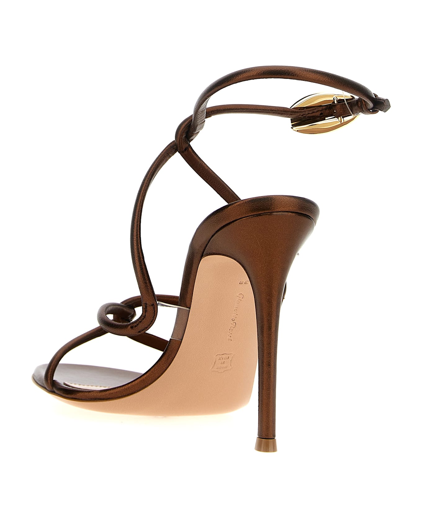 Gianvito Rossi 
black Mamba
 Sandals - Brown