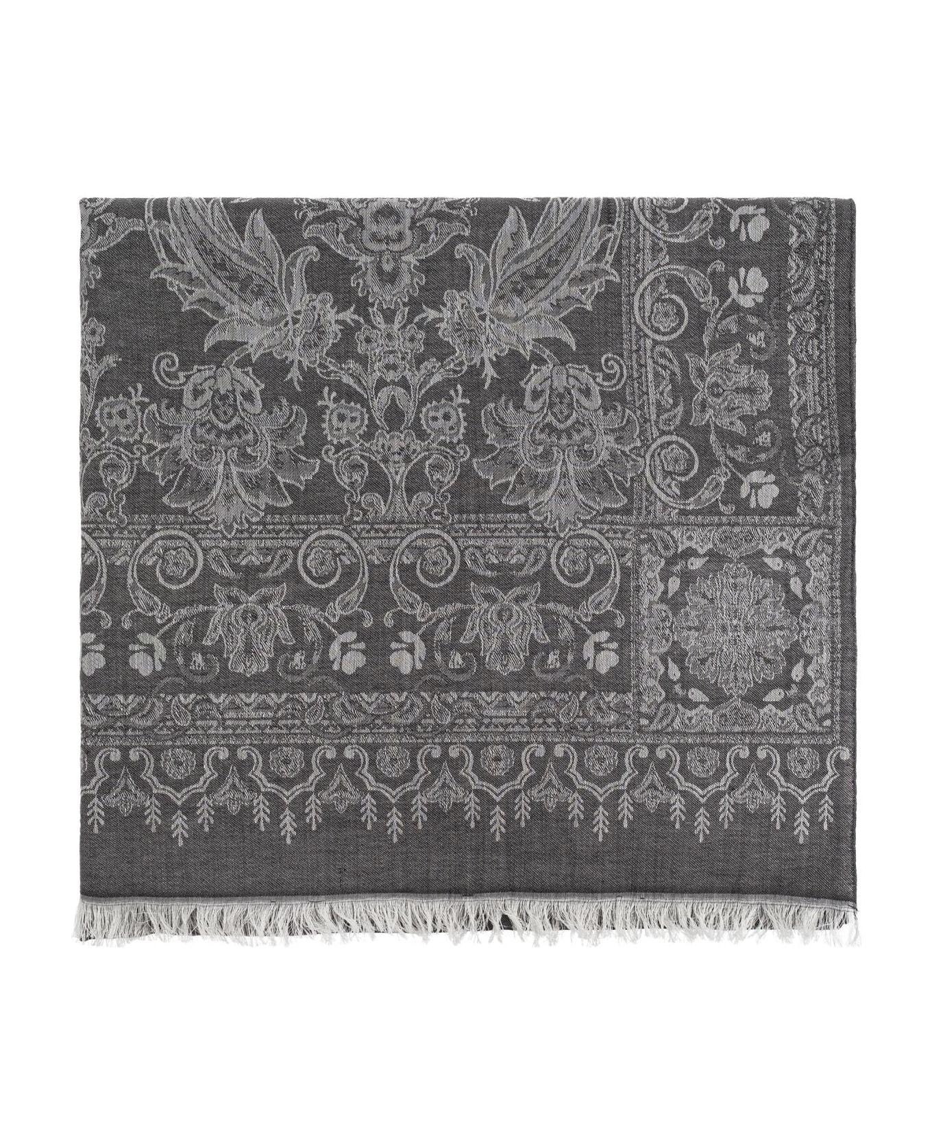 Etro Scarf With A Decorative Pattern - Grey