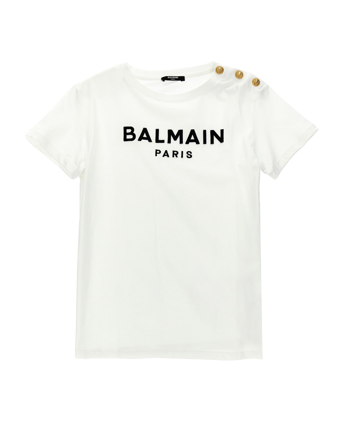 Balmain Logo T-shirt - Bianco/nero Tシャツ＆ポロシャツ