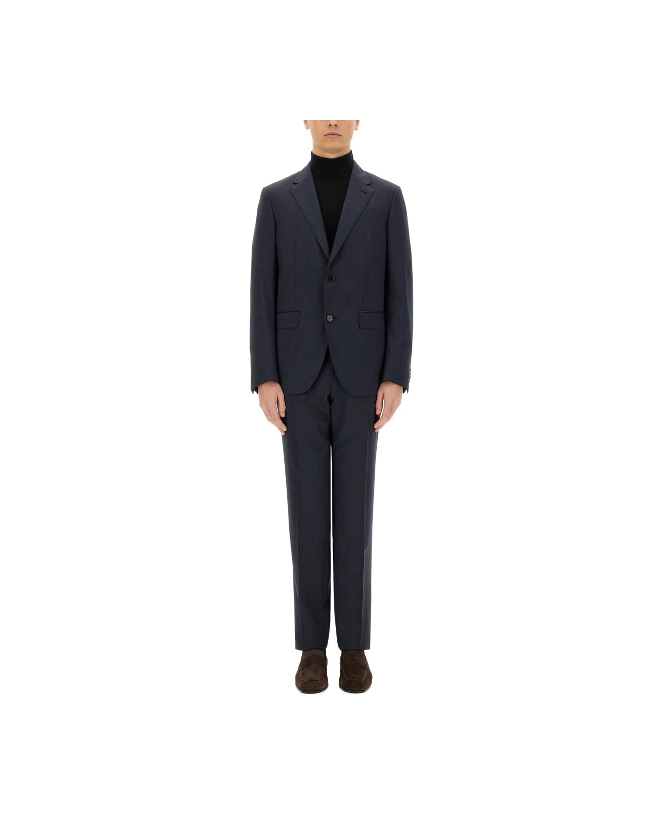 Zegna Single-breasted Dress - BLUE
