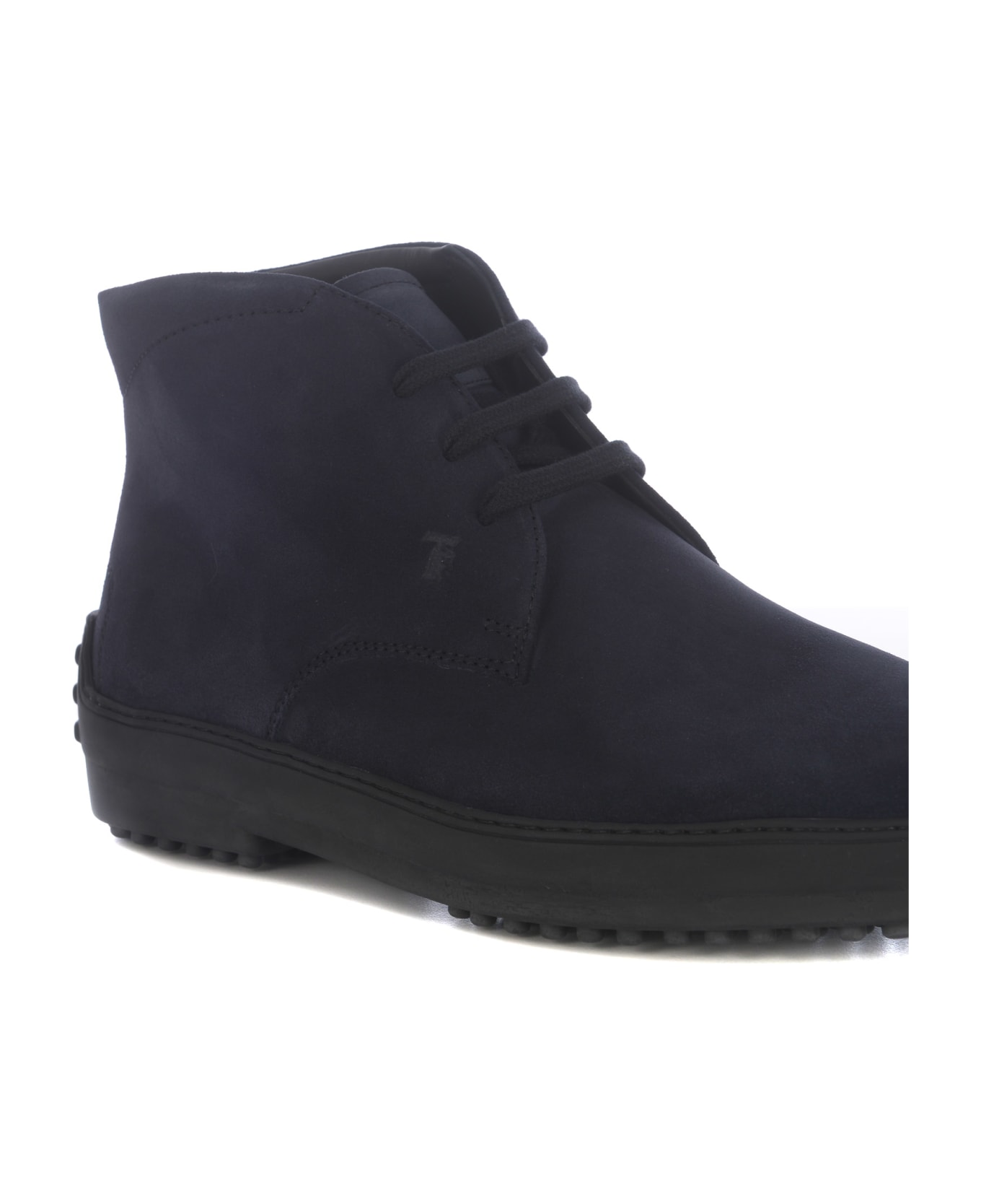 Tod's Ankle Boots Tod's In Suede - Blu
