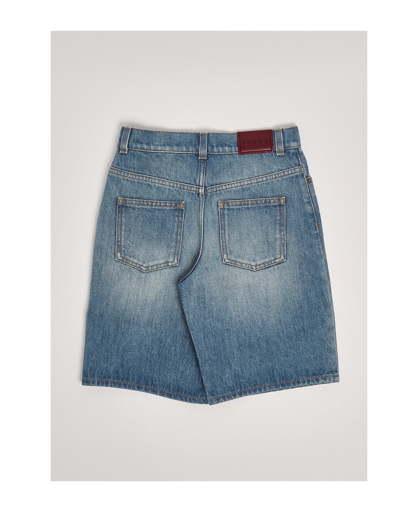 Gucci Bermuda Denim Bermuda - DENIM MEDIO