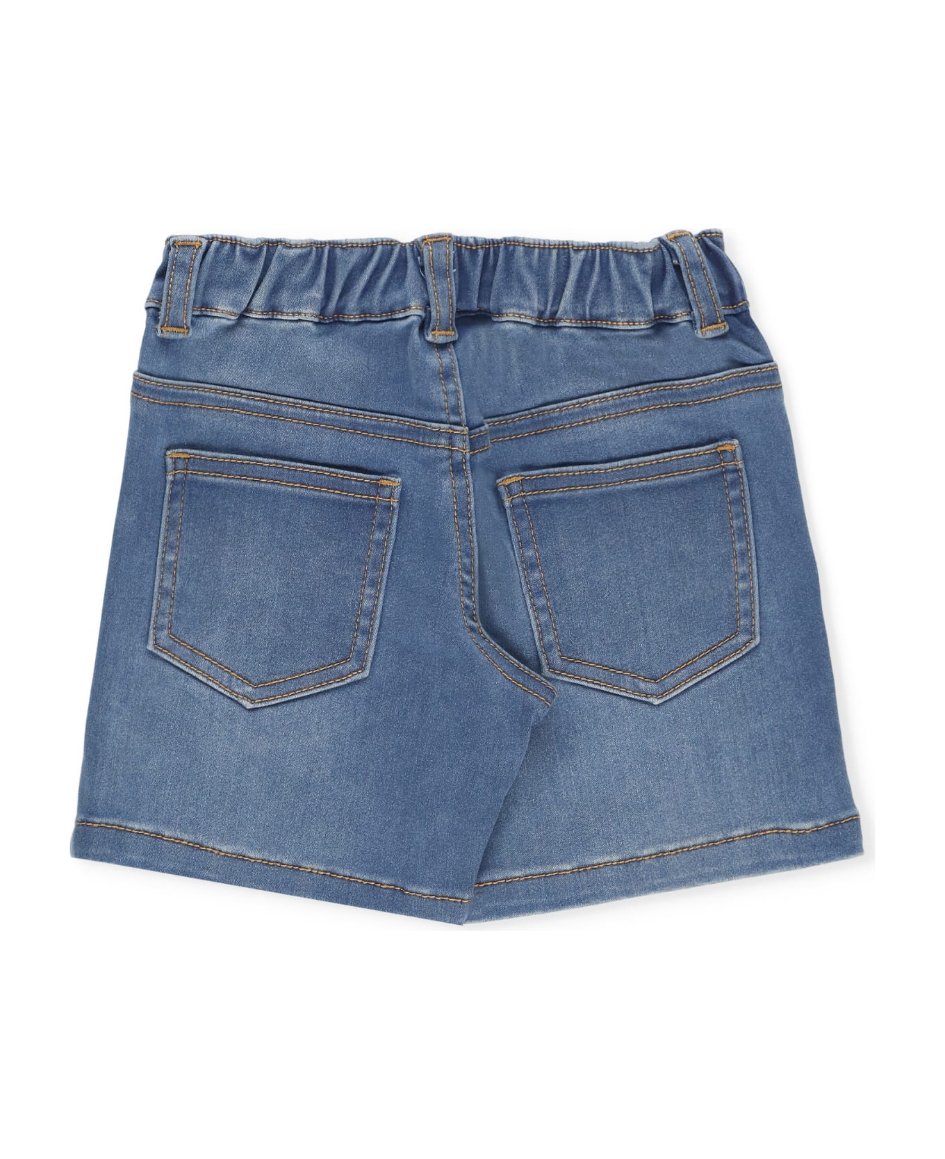 Moschino Shorts With Logo - Blue ボトムス