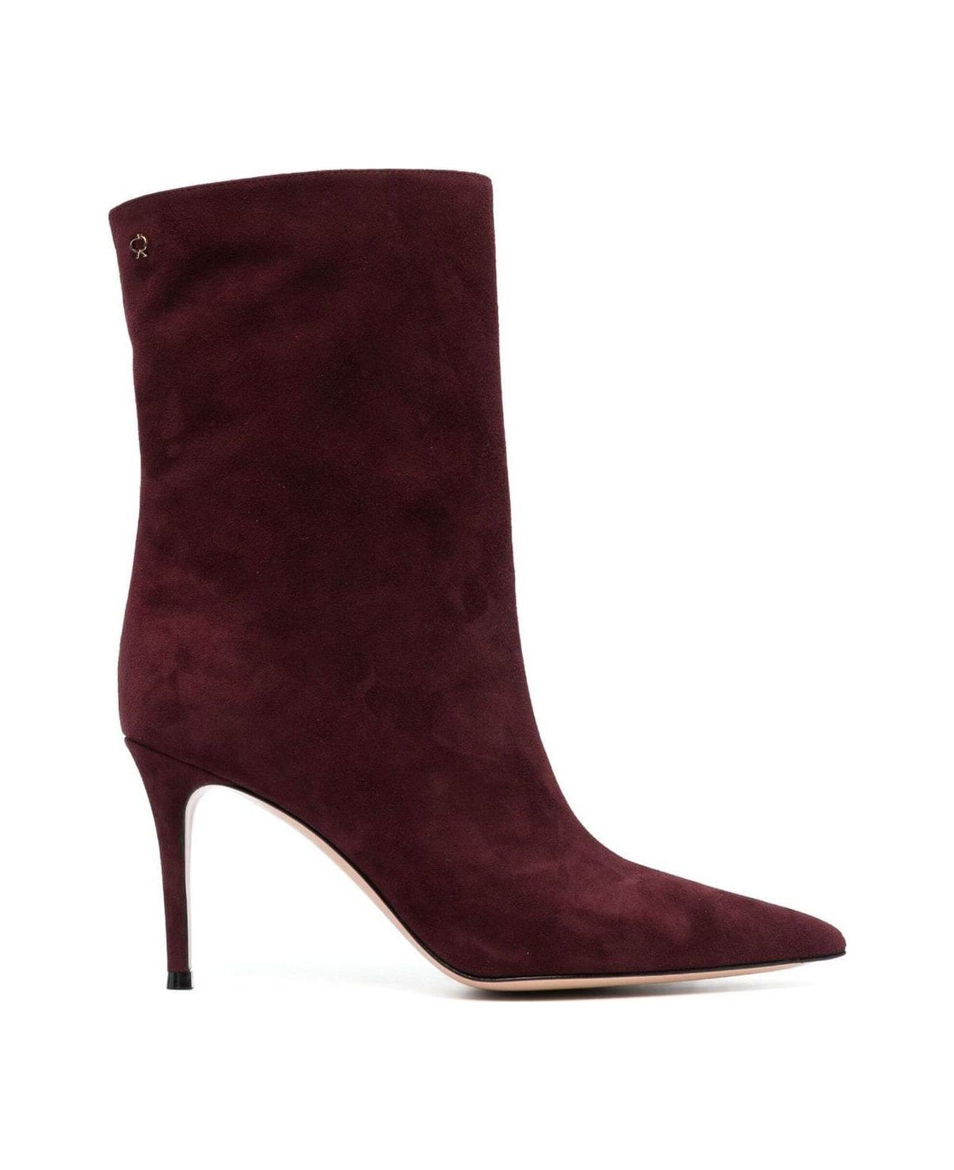 Gianvito Rossi Pointed-toe Ankle Boots - Red