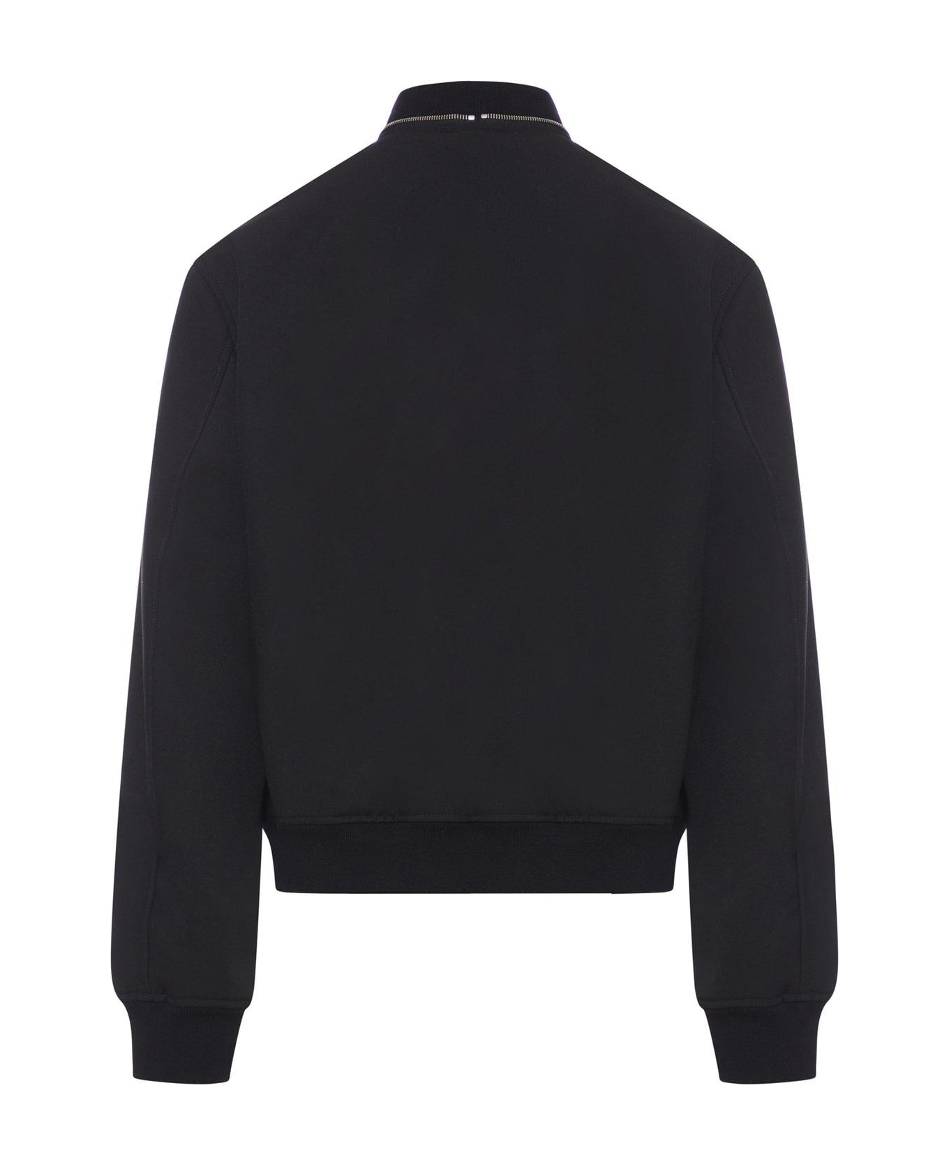 Jil Sander Zip-up Long-sleeved Bomber Jacket - Black