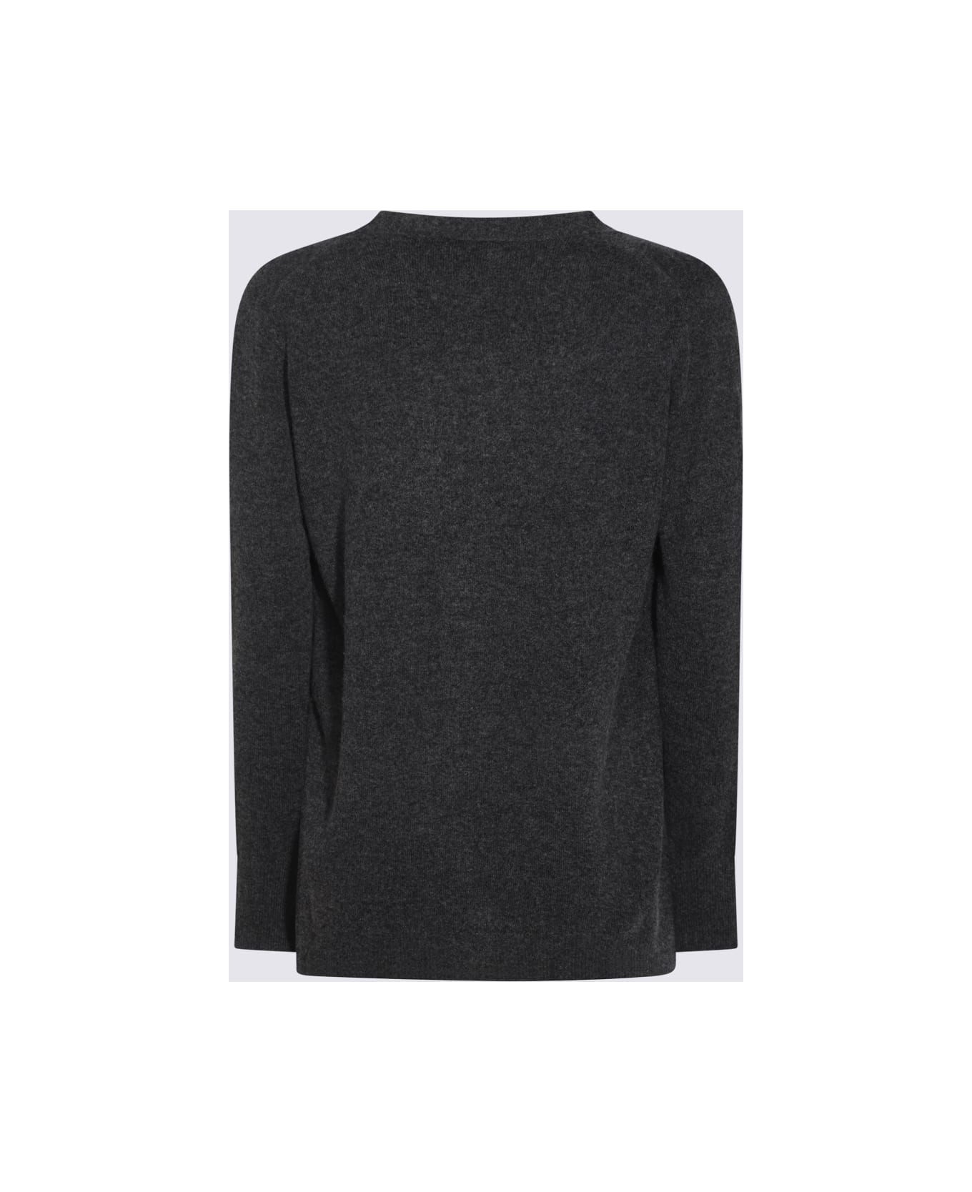 Allude Dark Grey Wool Knitwear - Grey