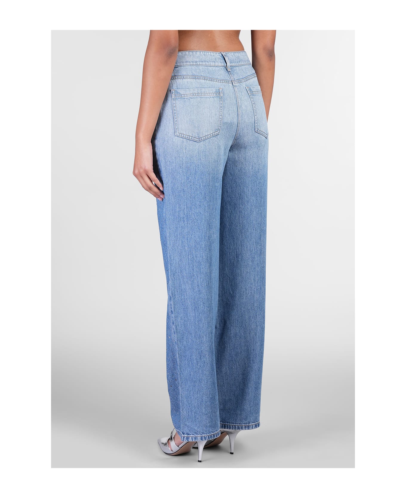 IRO Naiya Jeans In Blue Wool And Polyester - blue