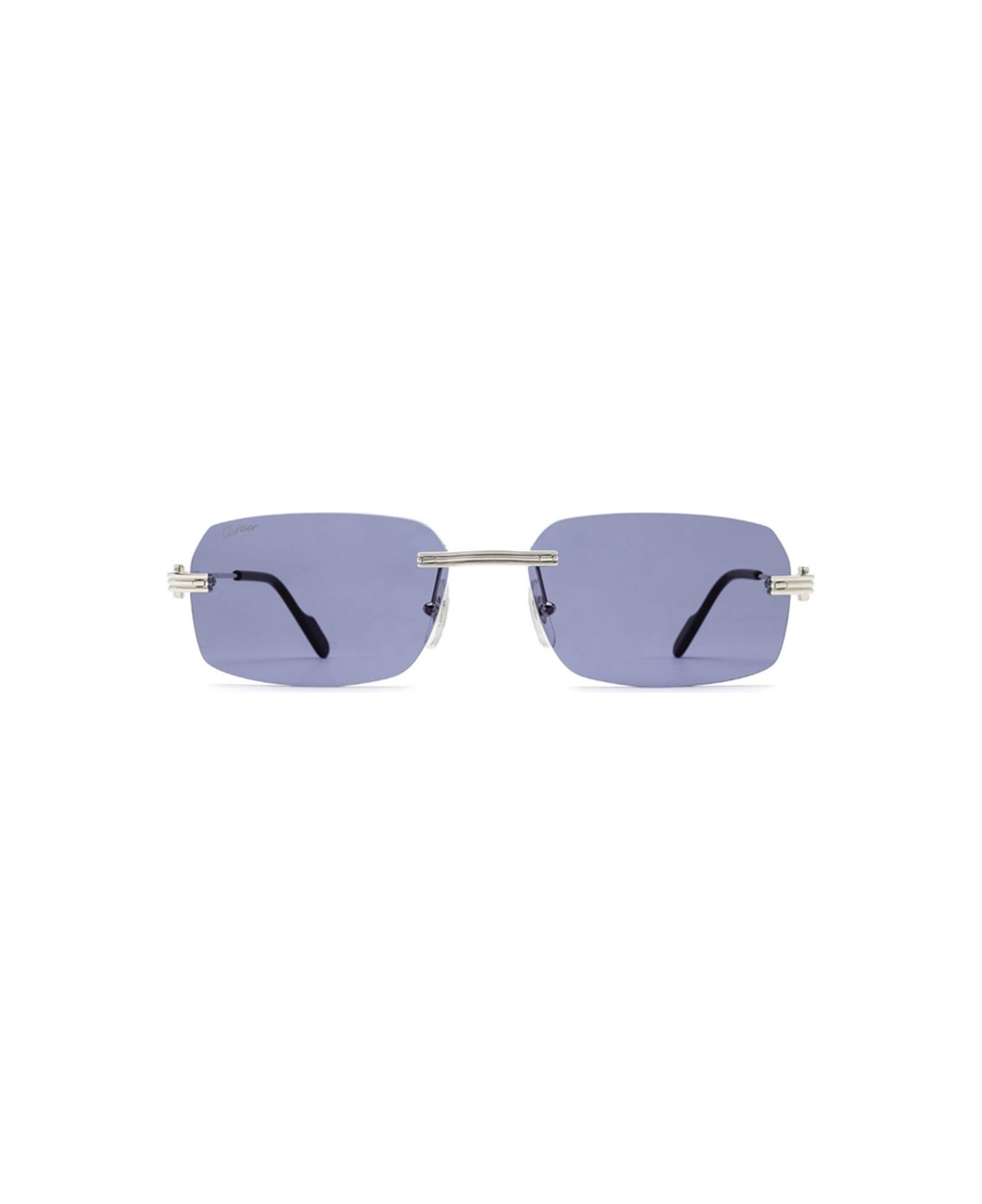 Cartier Eyewear Sunglasses - Silver/Blu サングラス